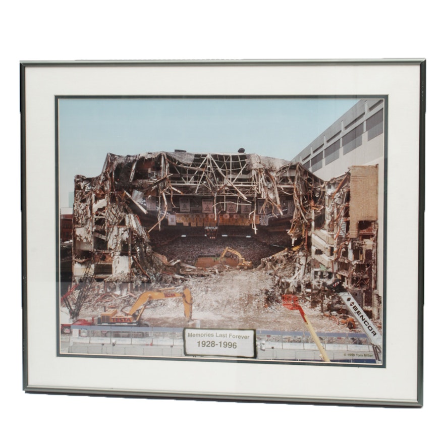 Tom Miller Photograph Print of Boston Garden Demolition