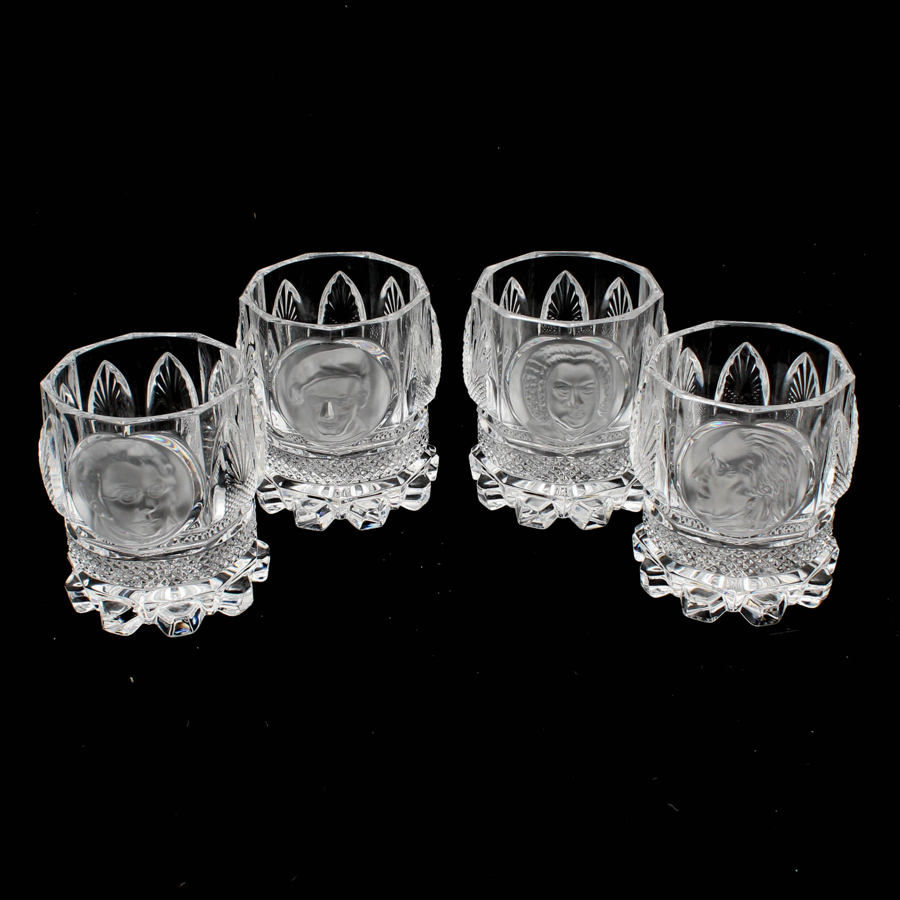 1972 Berlin Designs "Old Masters of Music" Double Rocks Glasses