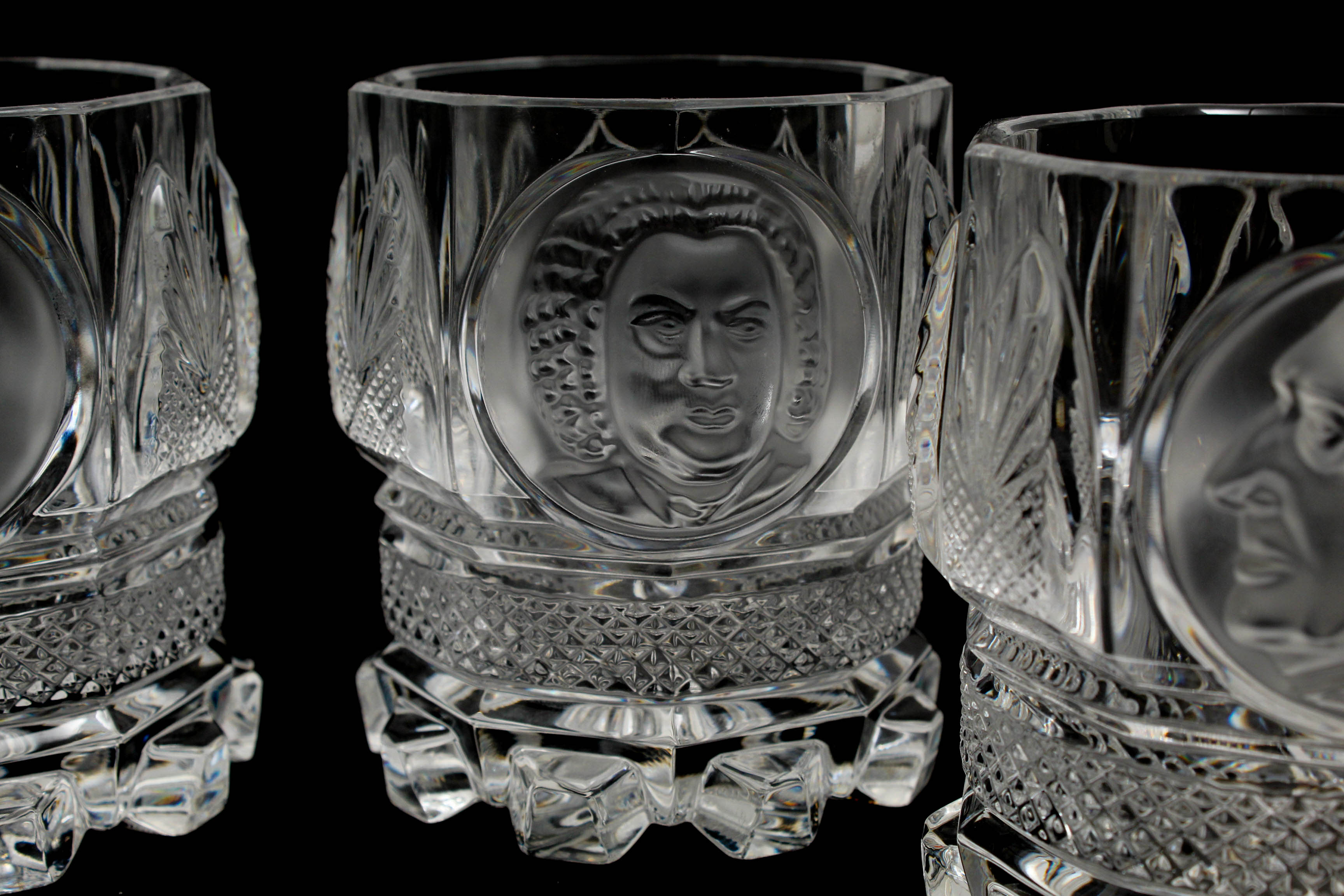 1972 Berlin Designs "Old Masters of Music" Double Rocks Glasses