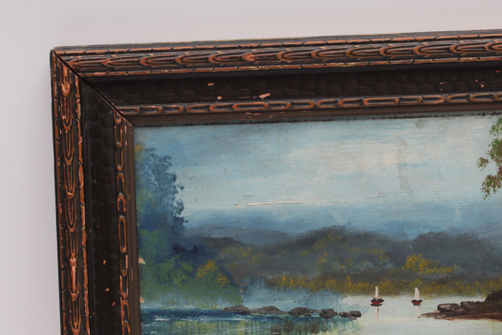 W.A. Von Korff 1942 Landscape Oil Painting