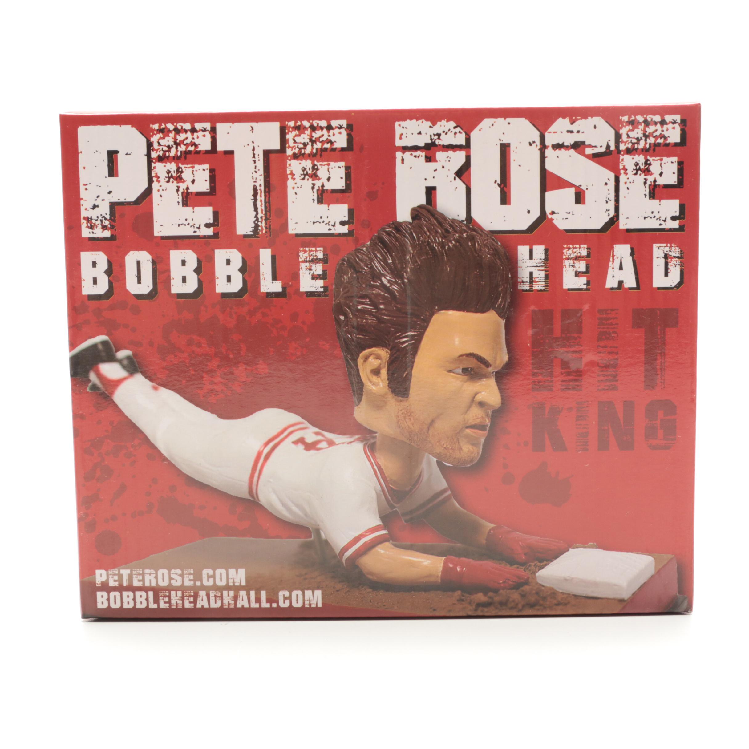 Three Pete Rose Bobblehead Dolls With Original Boxes