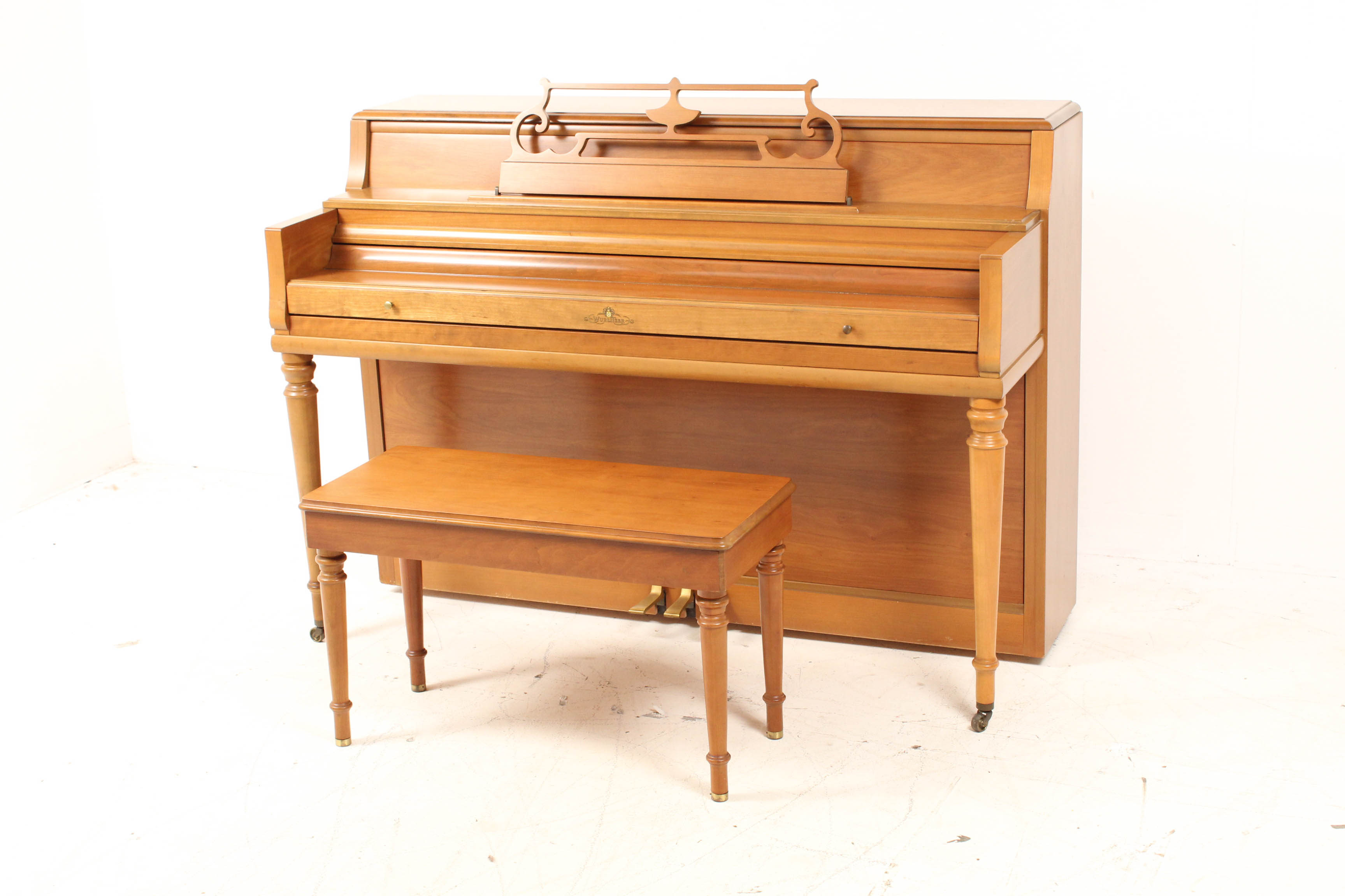 Wurlitzer Upright Spinet Piano and Bench