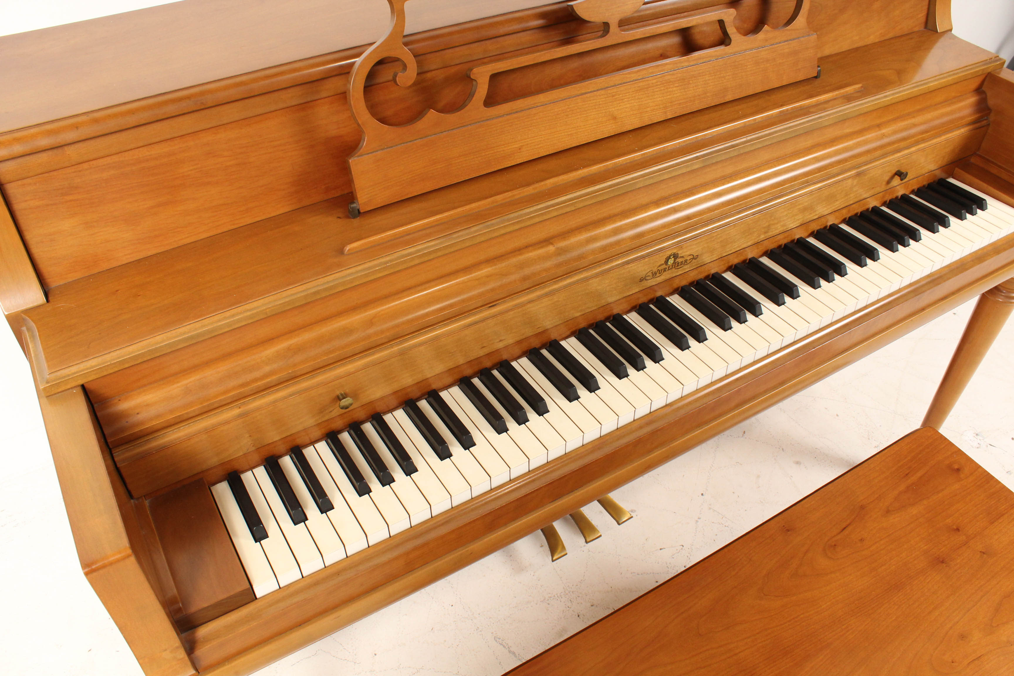 Wurlitzer Upright Spinet Piano and Bench