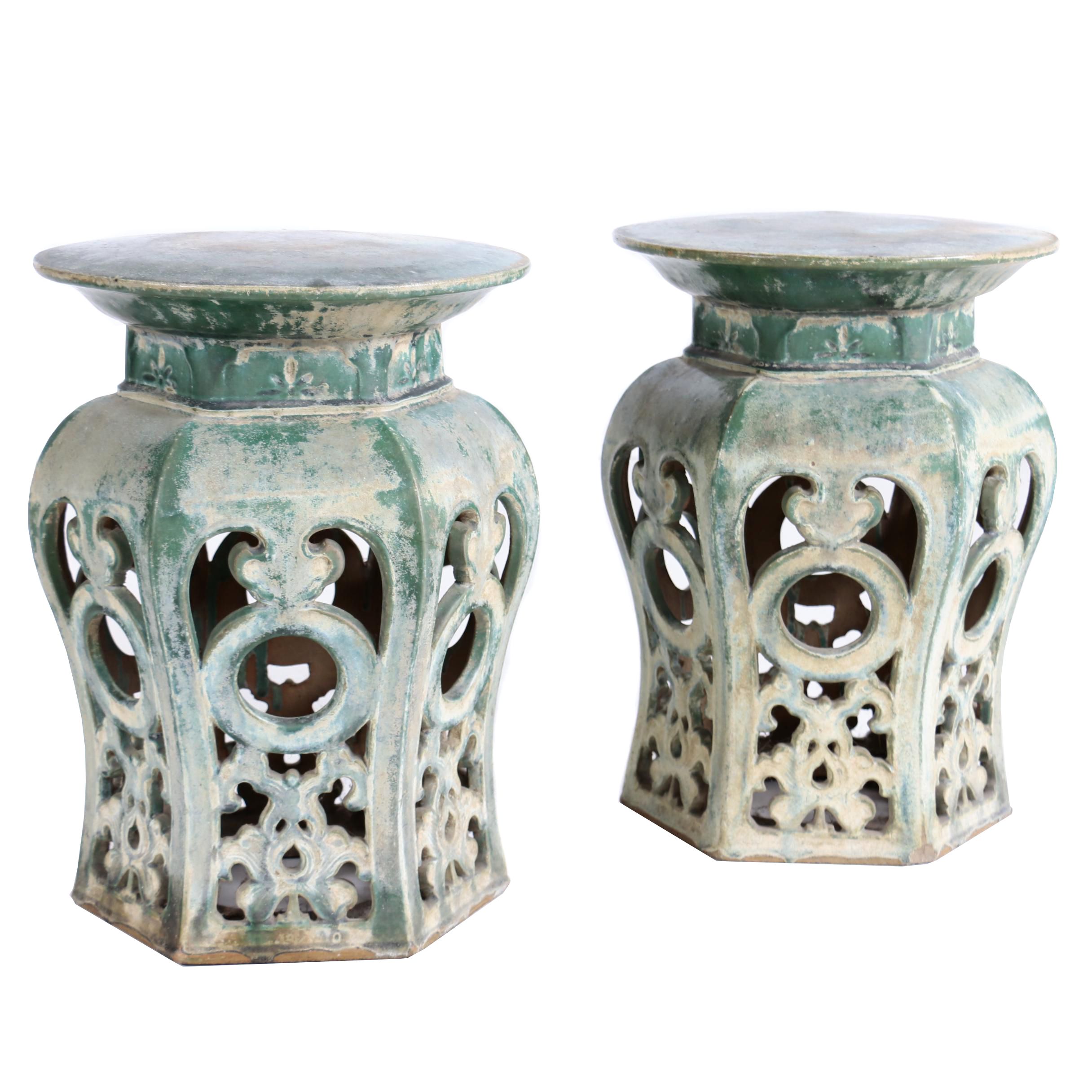 Early Qing Dynasty Chinese Ceramic Garden Seats
