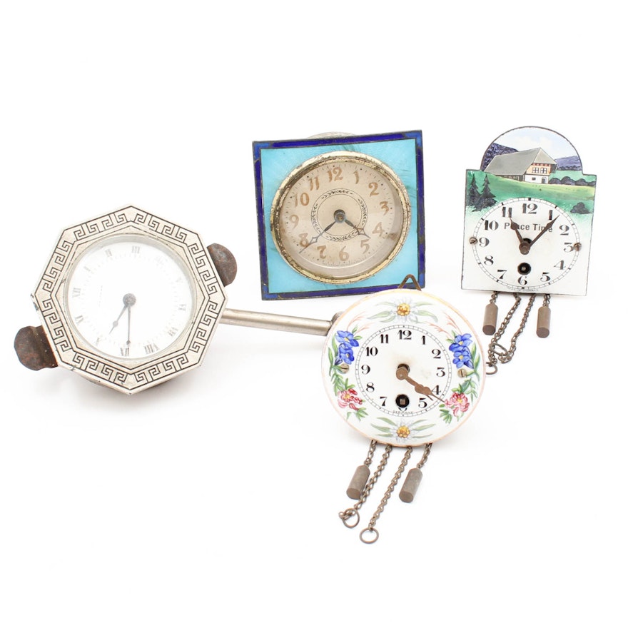 Small Clocks Featuring Waltham and The Newhaven Clock Co.