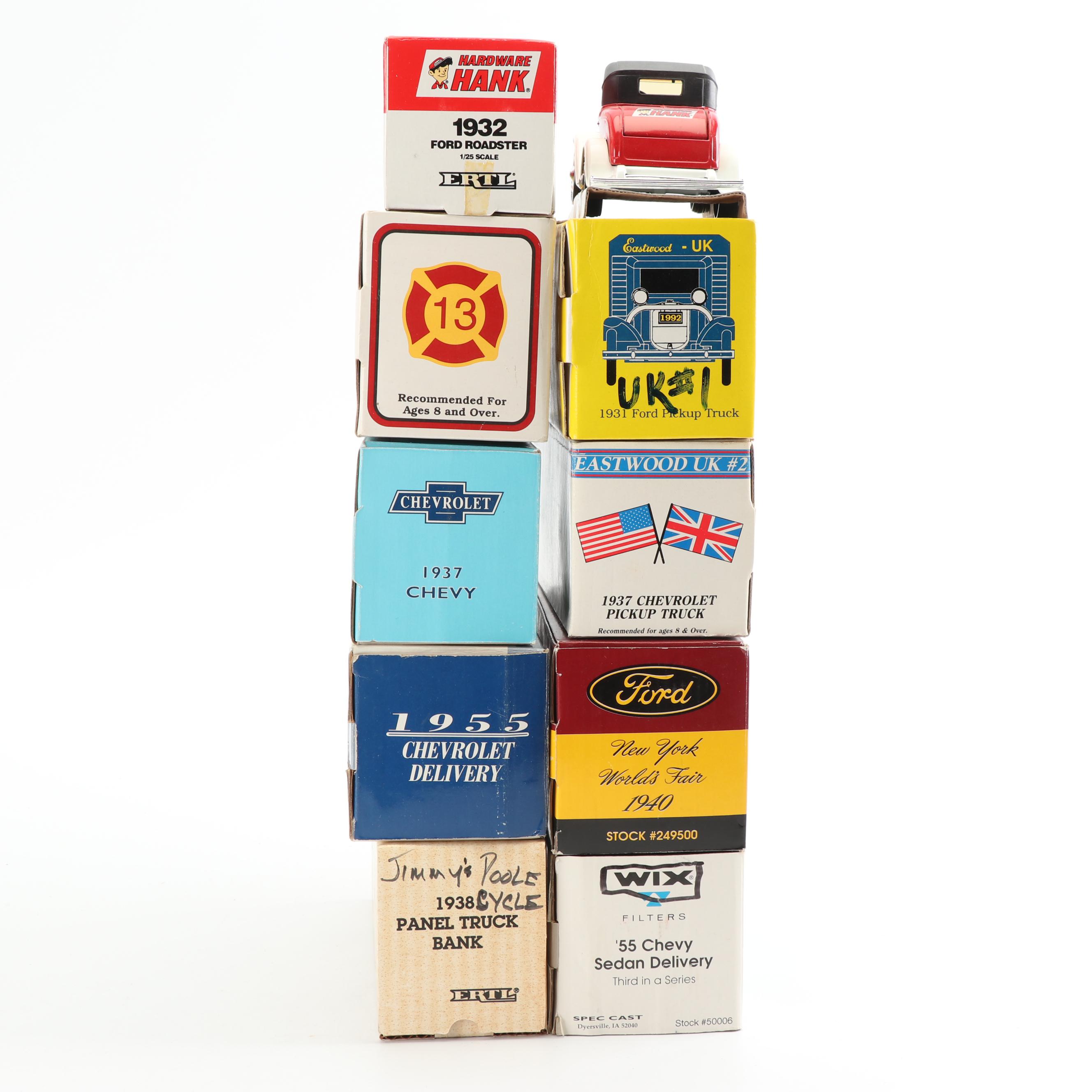 Die-Cast Coin Banks including 1940 New York World's Fair