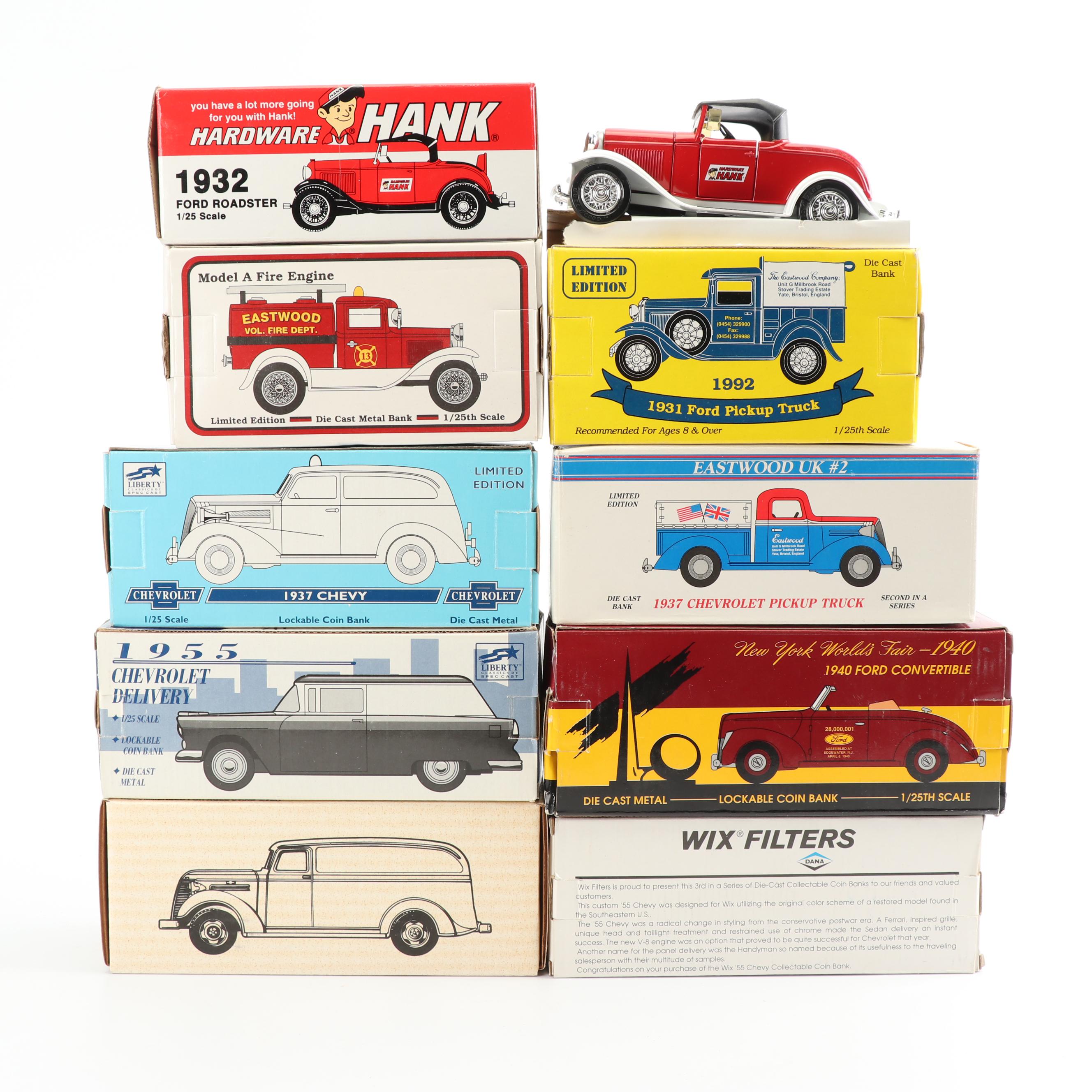 Die-Cast Coin Banks including 1940 New York World's Fair