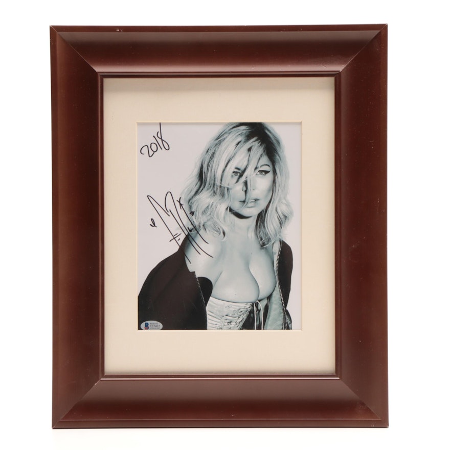 Fergie From "The Black Eye Peas" Signed Matted and Framed Display COA