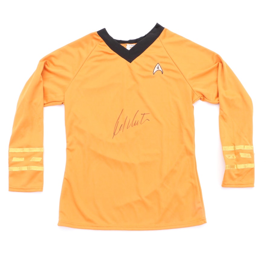 William Shatner "Capt. Kirk" Signed "Star Trek"  Style Shirt COA
