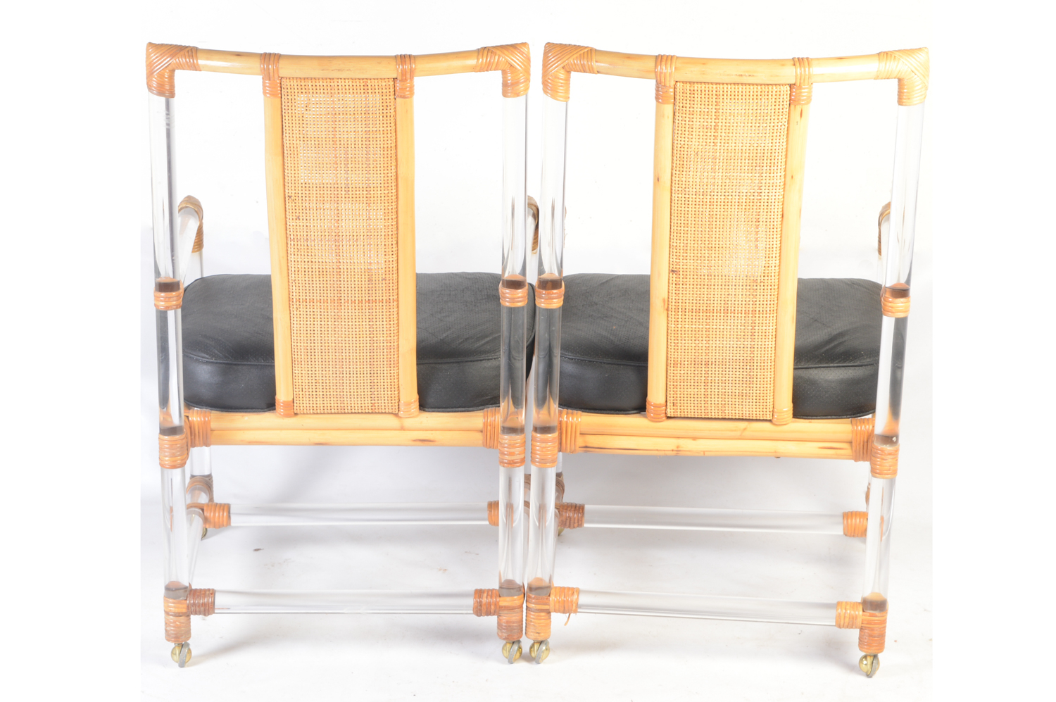 Lucite Cane Armchairs
