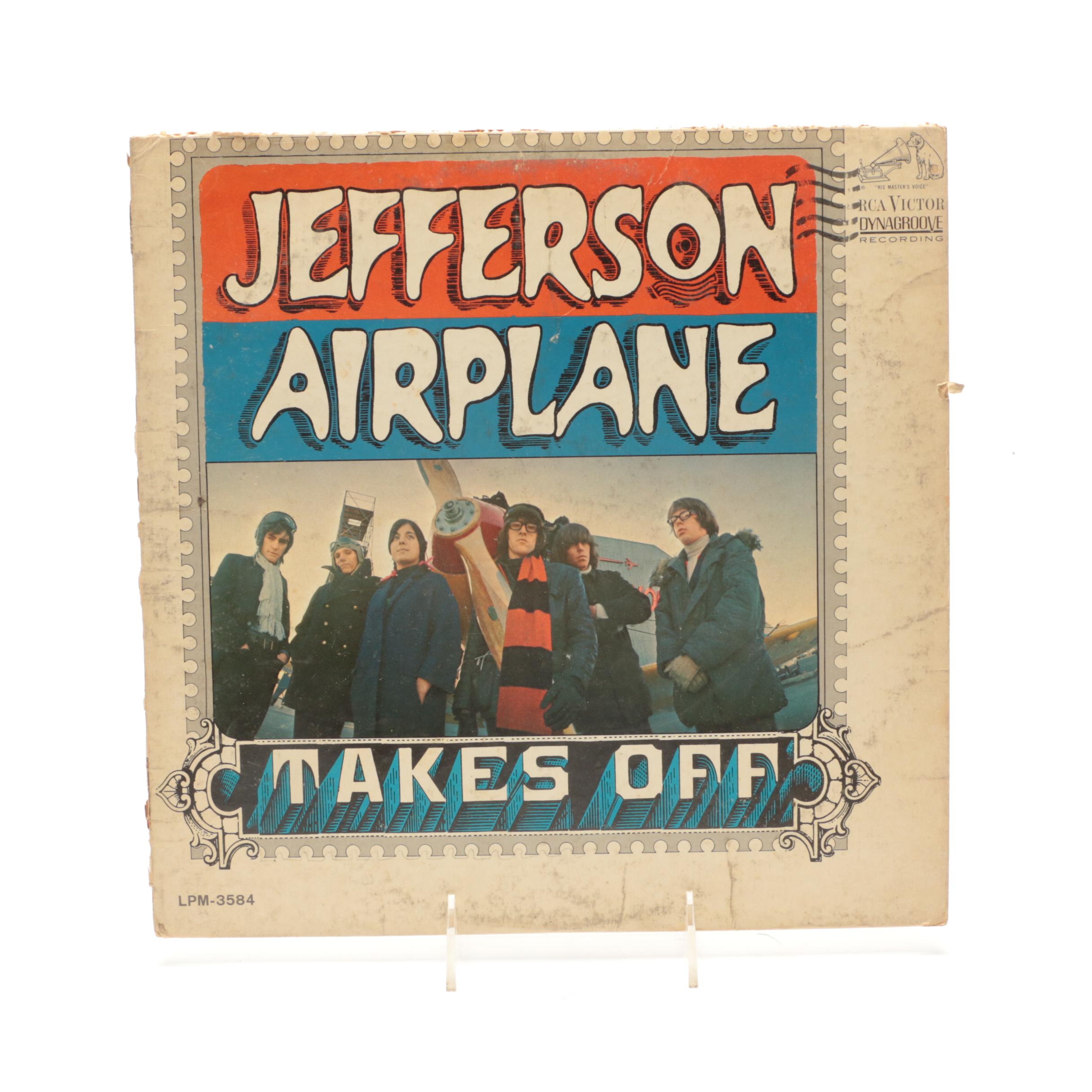Assortment of LP Records Including Led Zeppelin, Jefferson Airplane and More