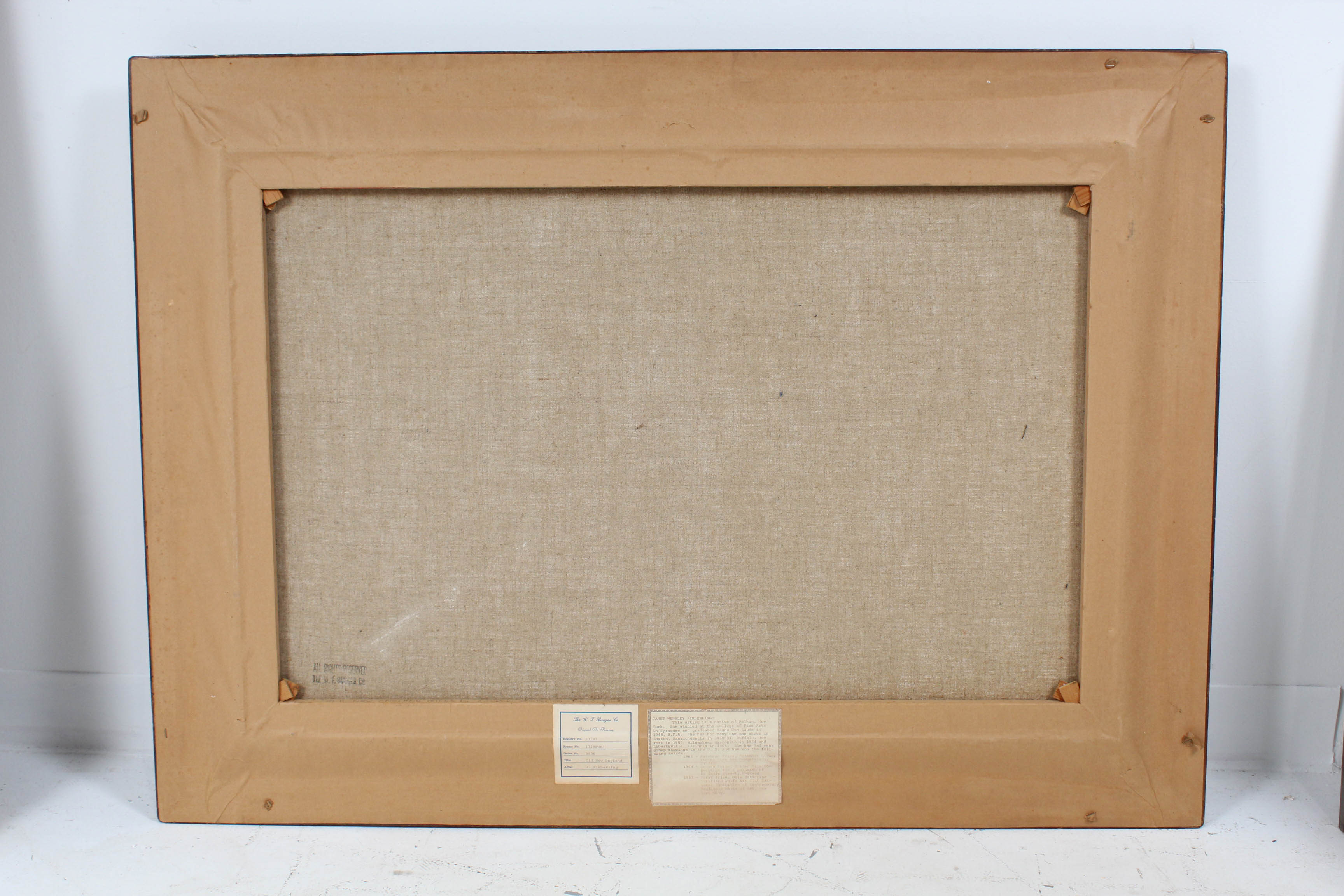 Janet Kimberling "Old New England Mill" Oil Painting