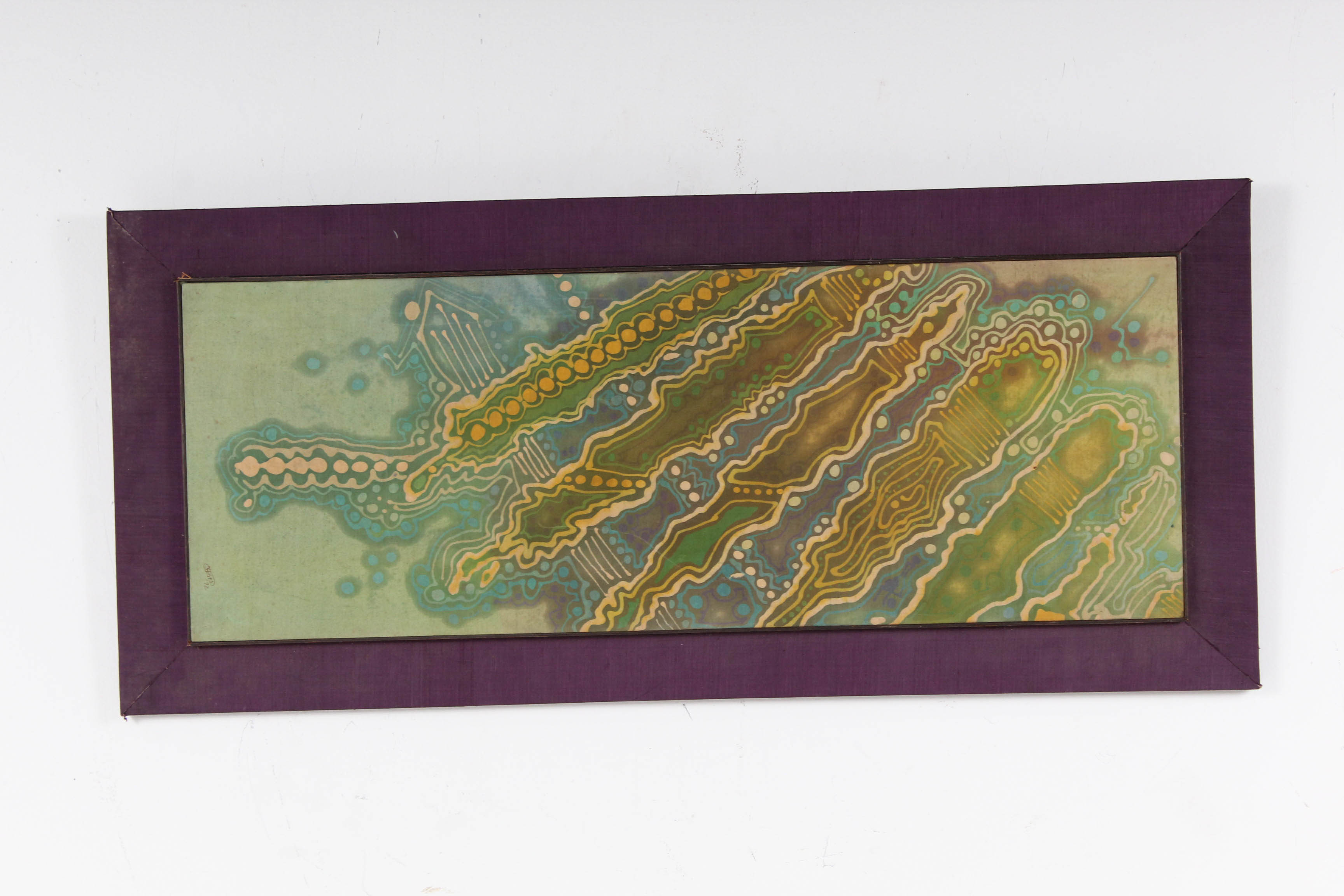 1972 O'Brien Framed Batik
