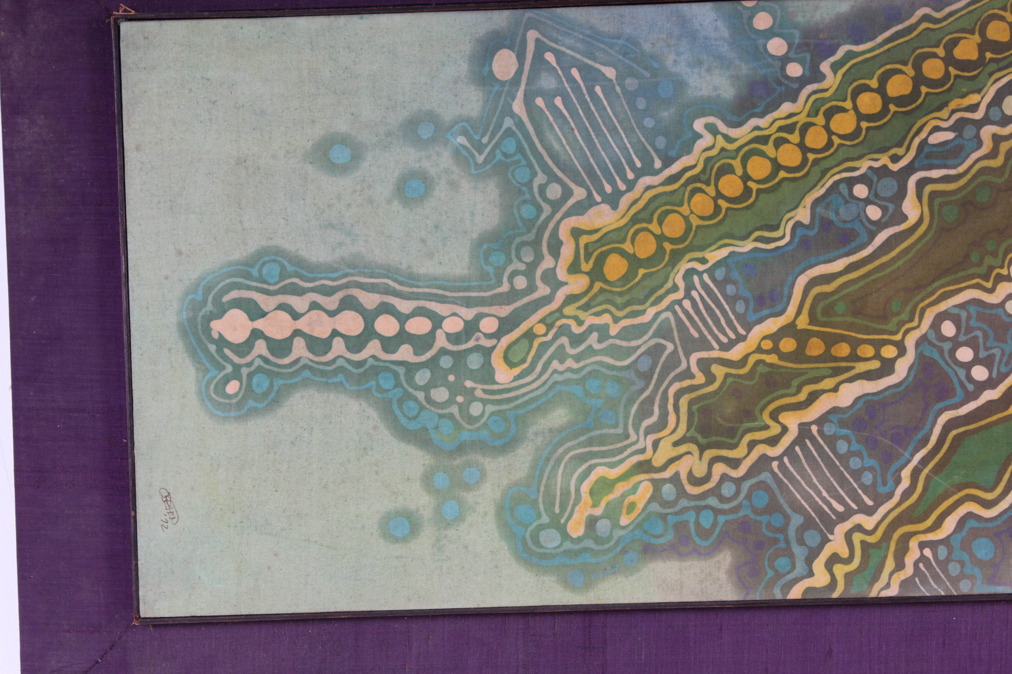 1972 O'Brien Framed Batik