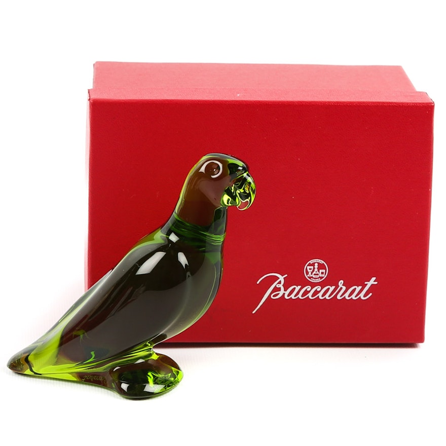 Baccarat Crystal Parrot