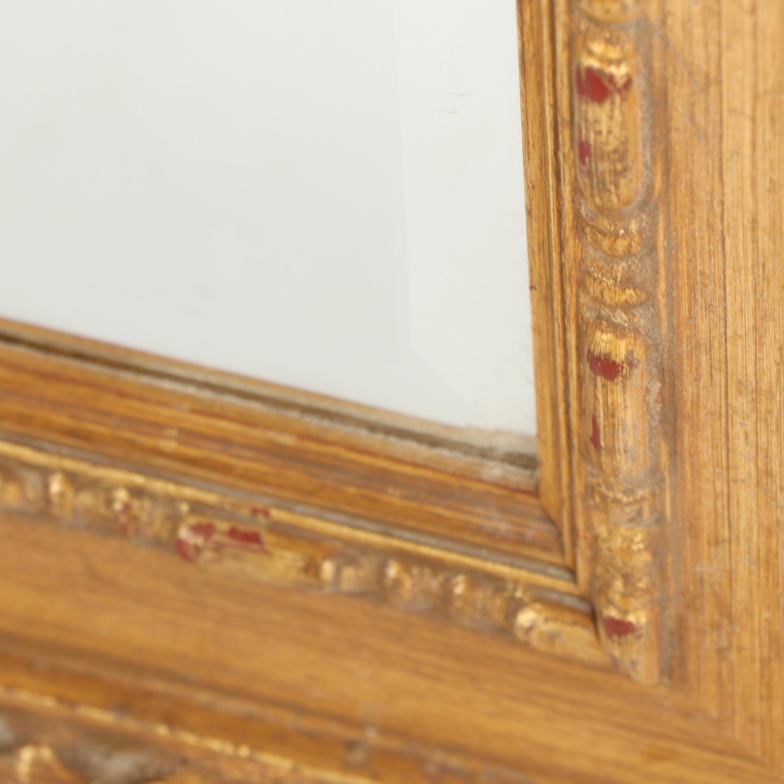 Vintage Hand-Painted Italian Gilt Wall Mirror