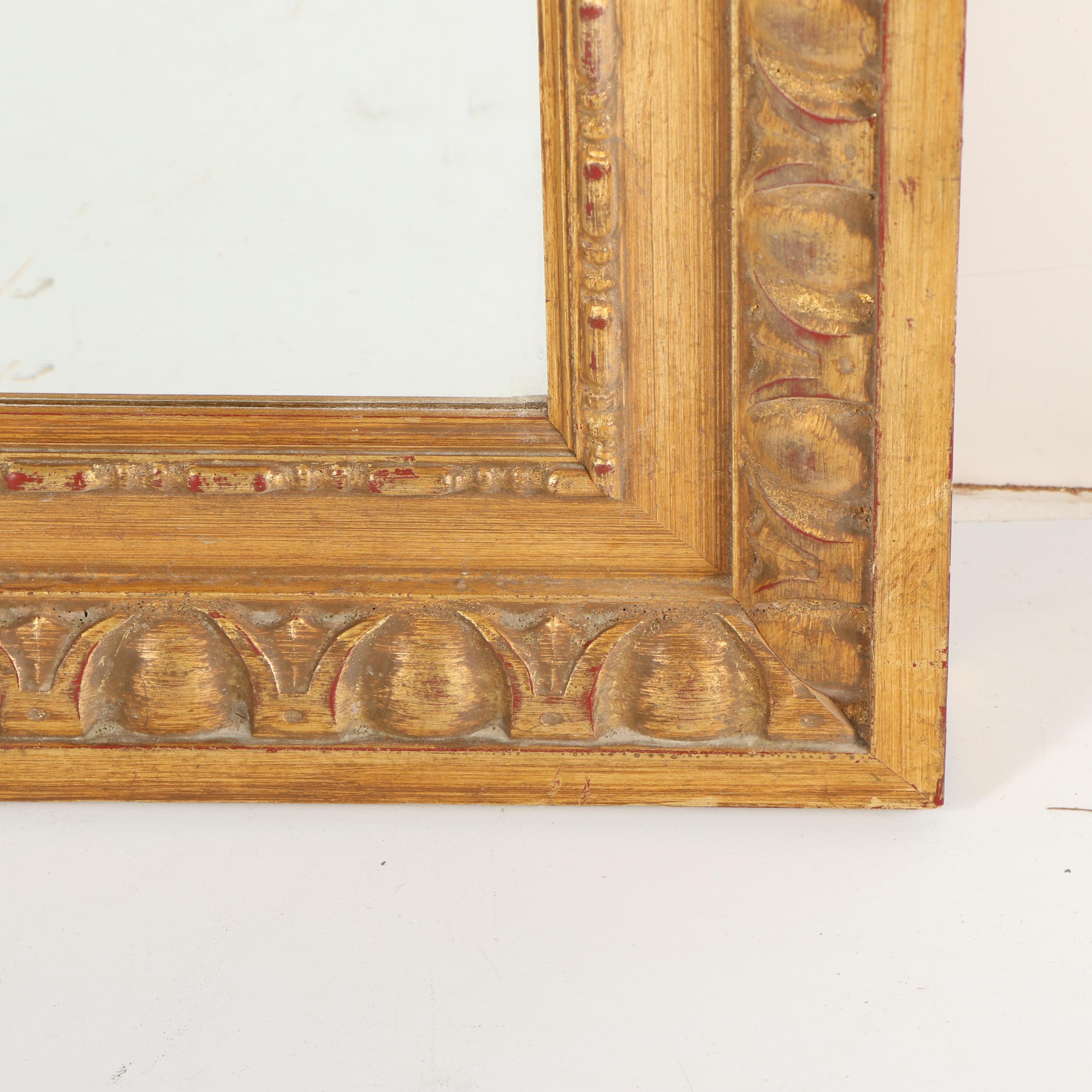 Vintage Hand-Painted Italian Gilt Wall Mirror