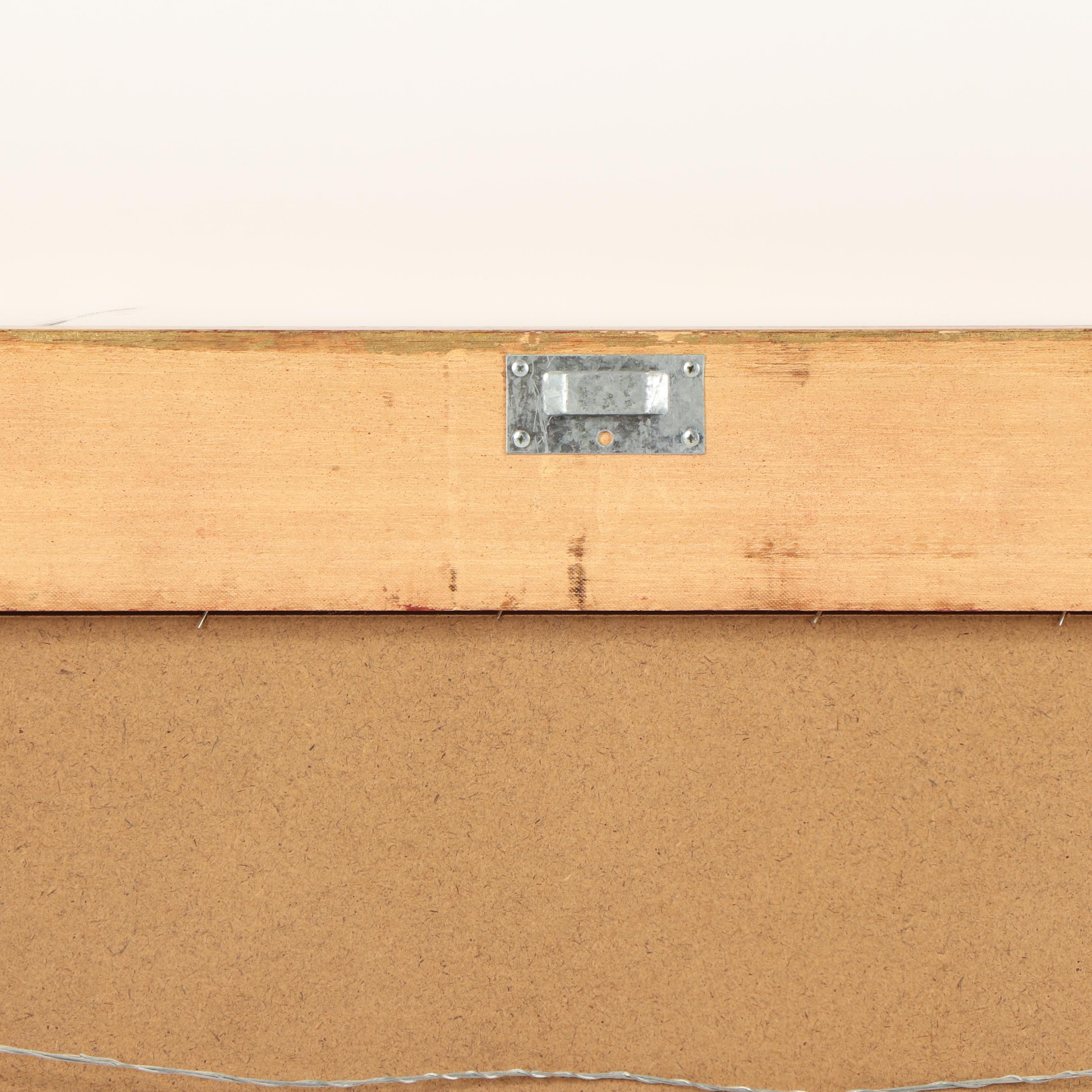 Vintage Hand-Painted Italian Gilt Wall Mirror