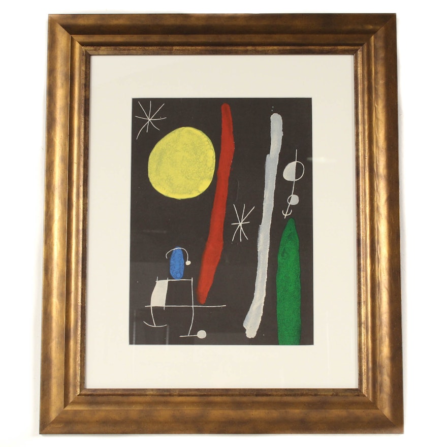 Joan Miró Color Lithograph for "Derrière le Miroir"