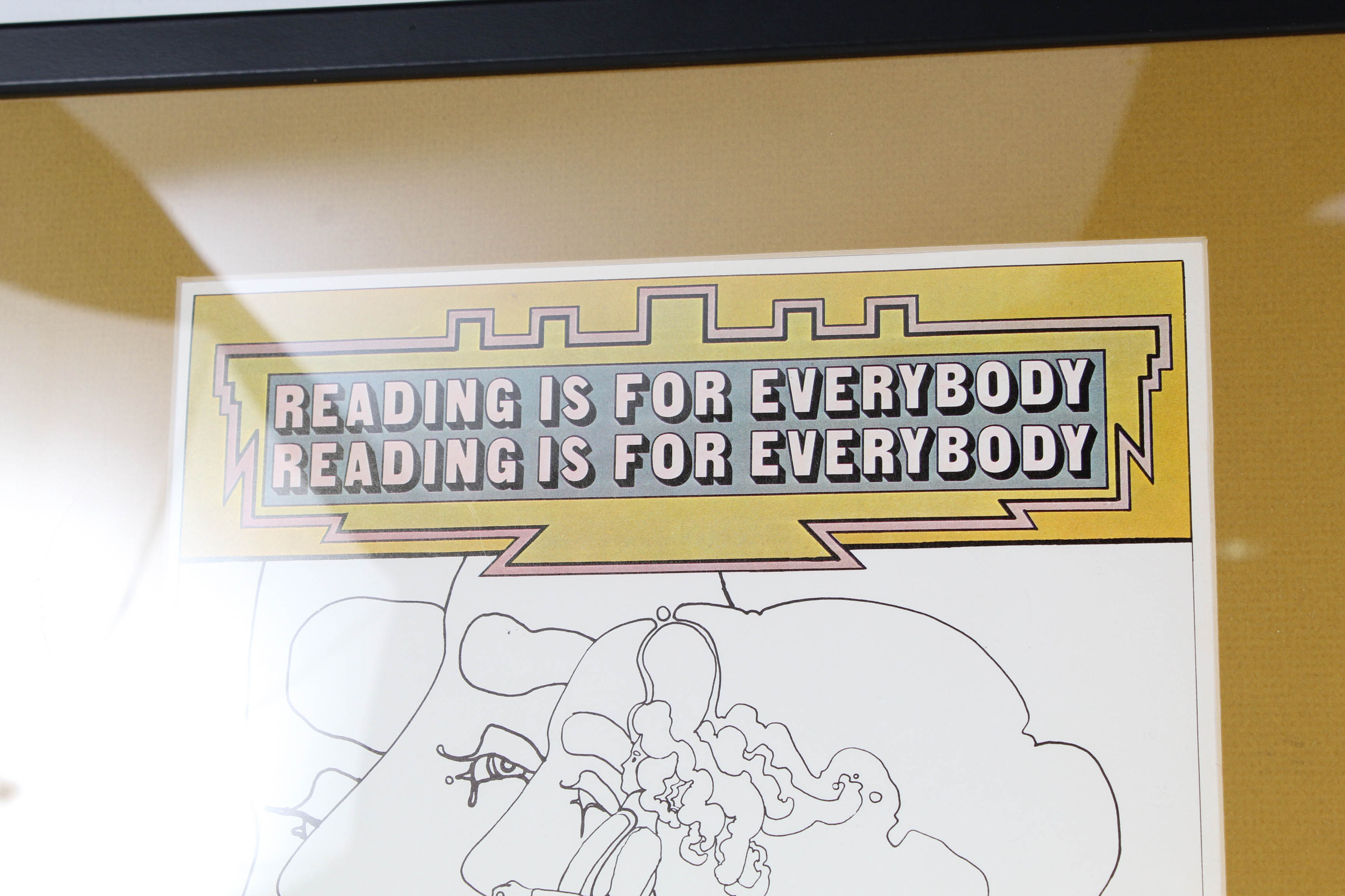 1970 Peter Max "Reading is for Everybody" Print