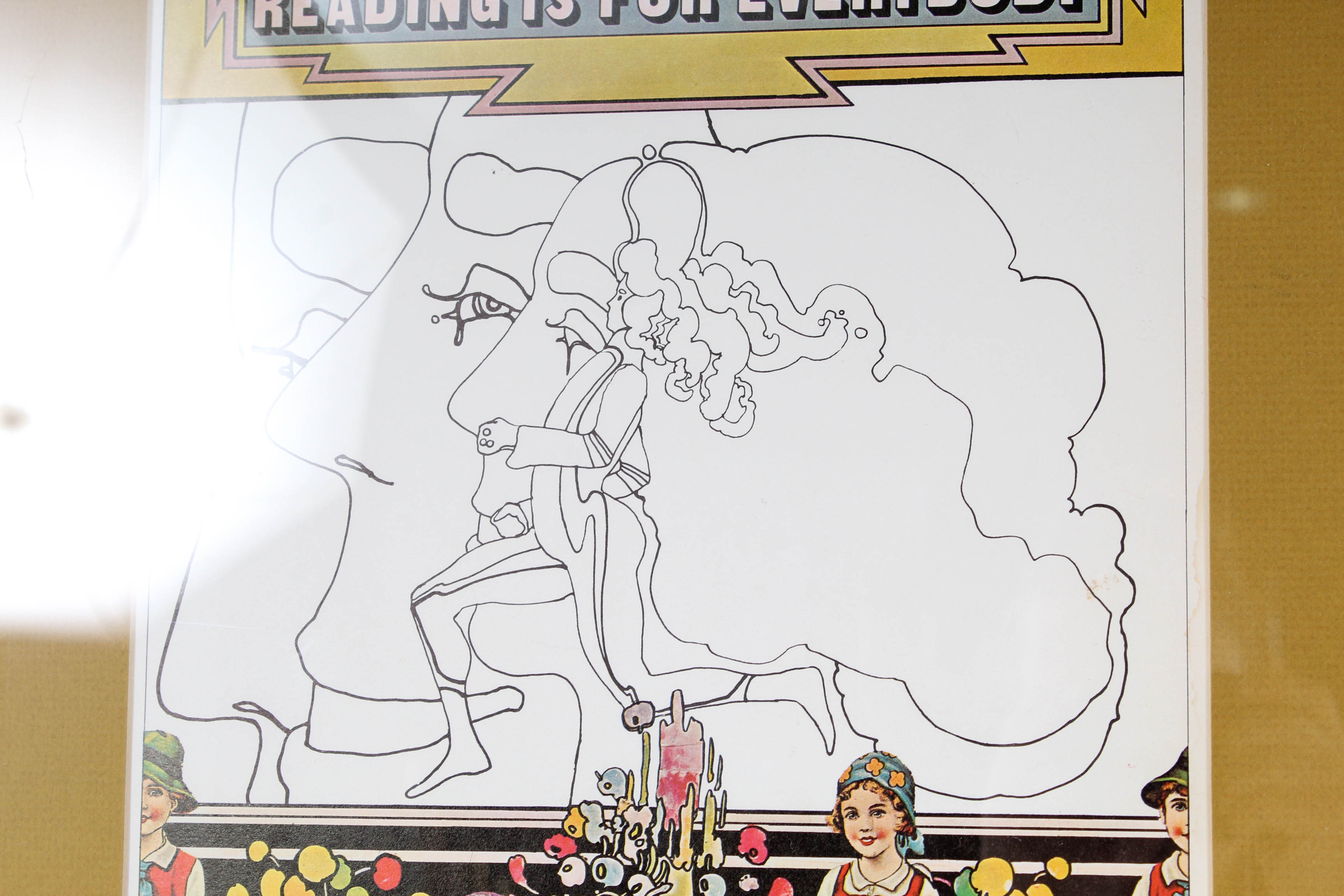 1970 Peter Max "Reading is for Everybody" Print