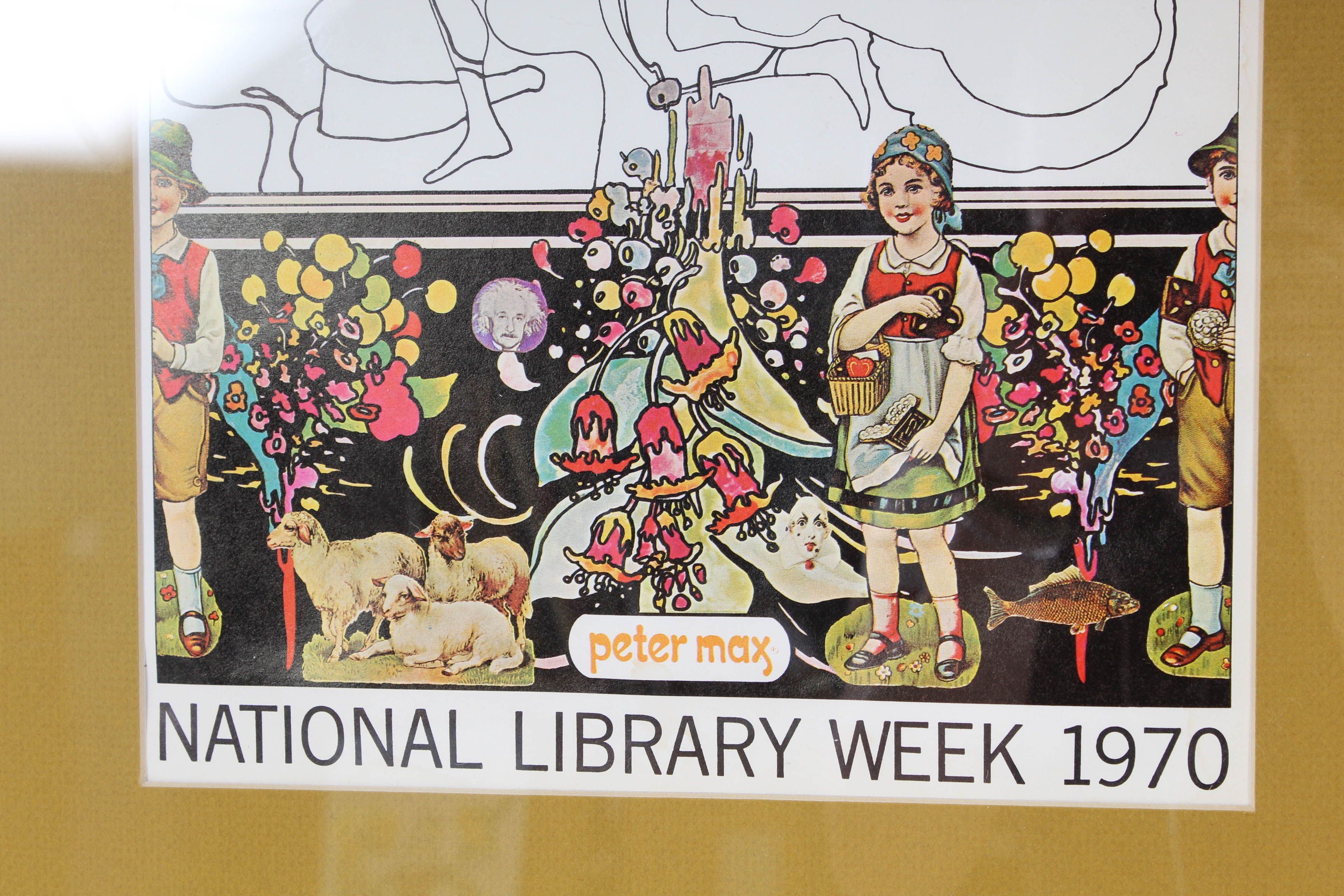 1970 Peter Max "Reading is for Everybody" Print