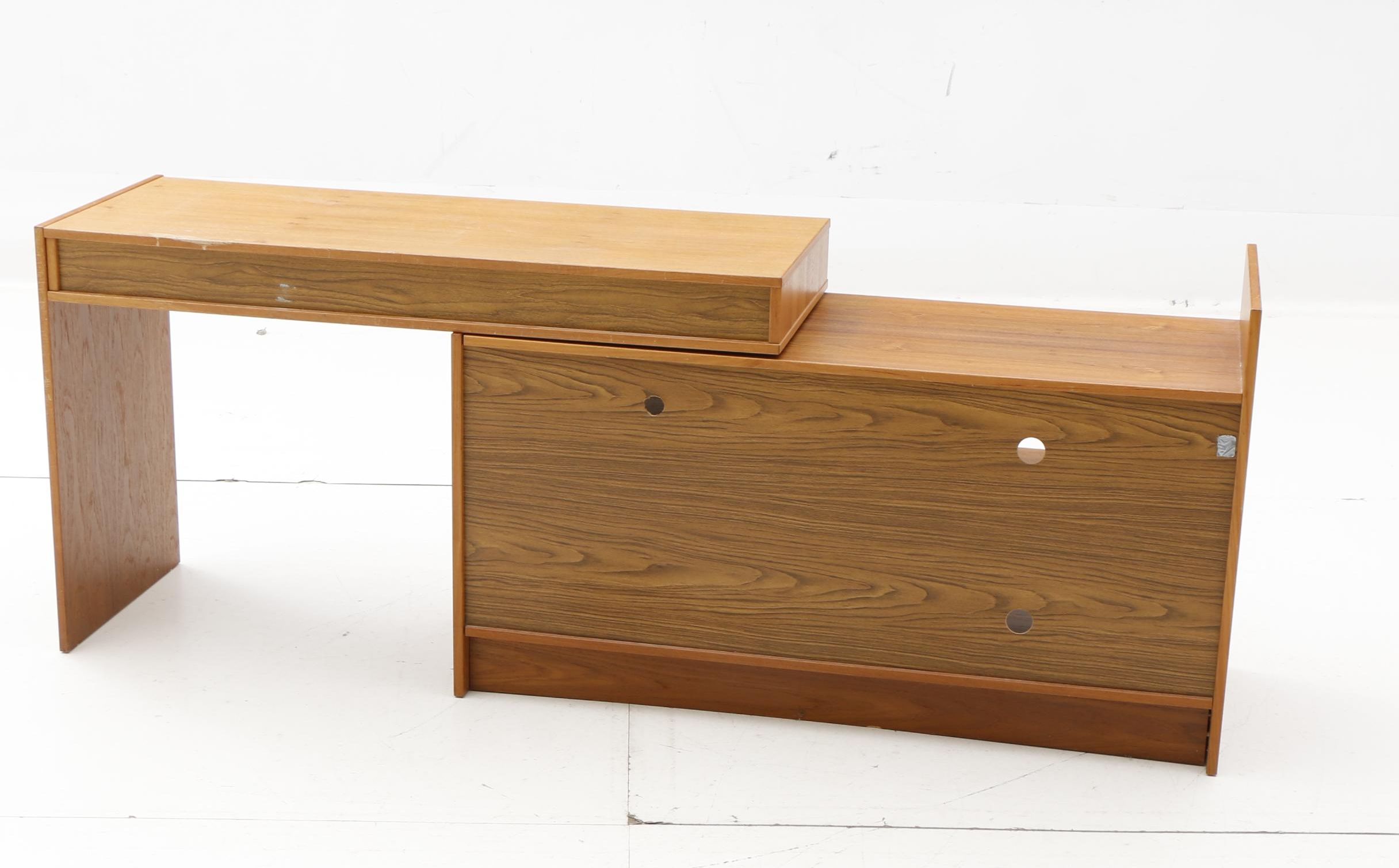 Danish Modern Conversion Cabinet Desk