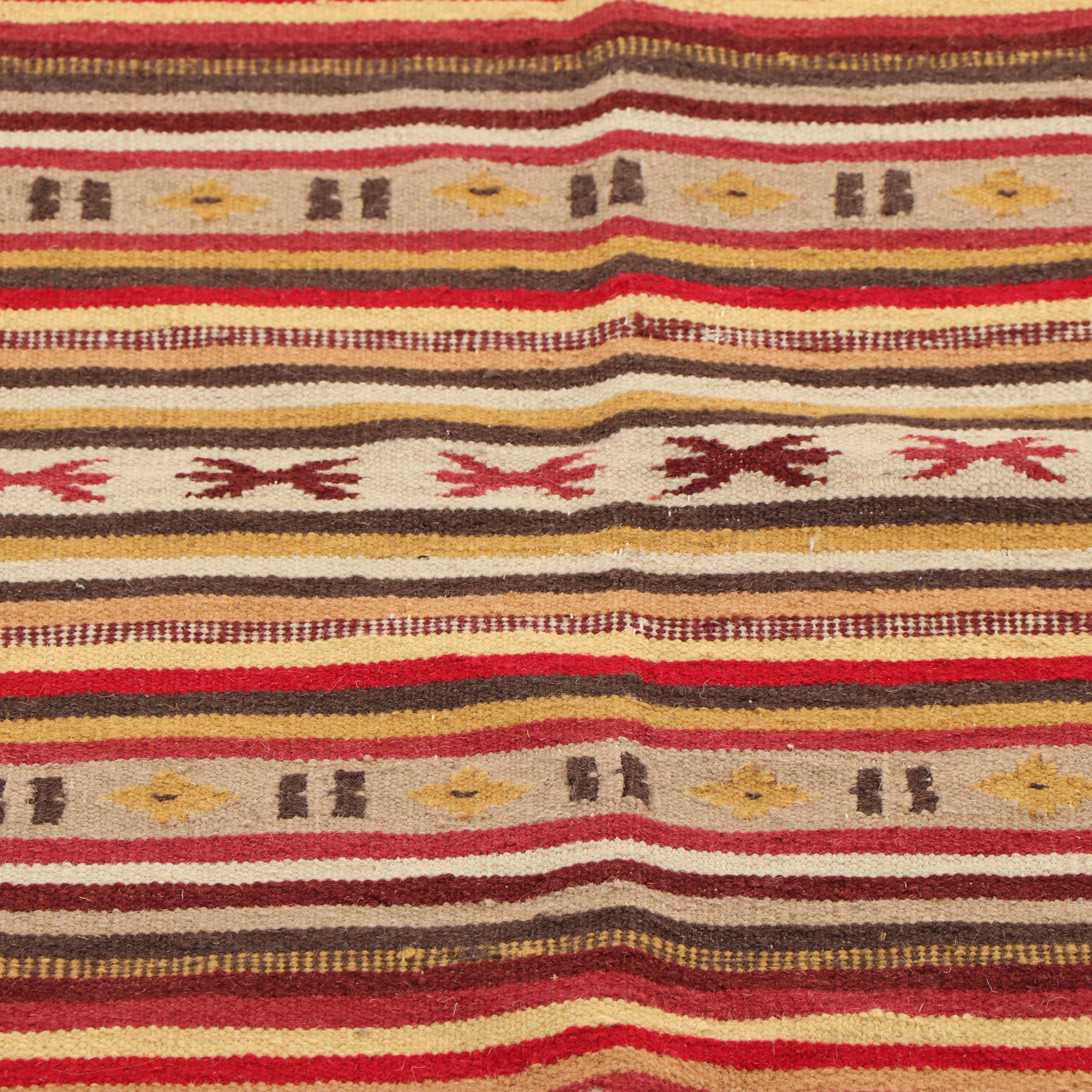 Handwoven Moroccan Wool Kilim