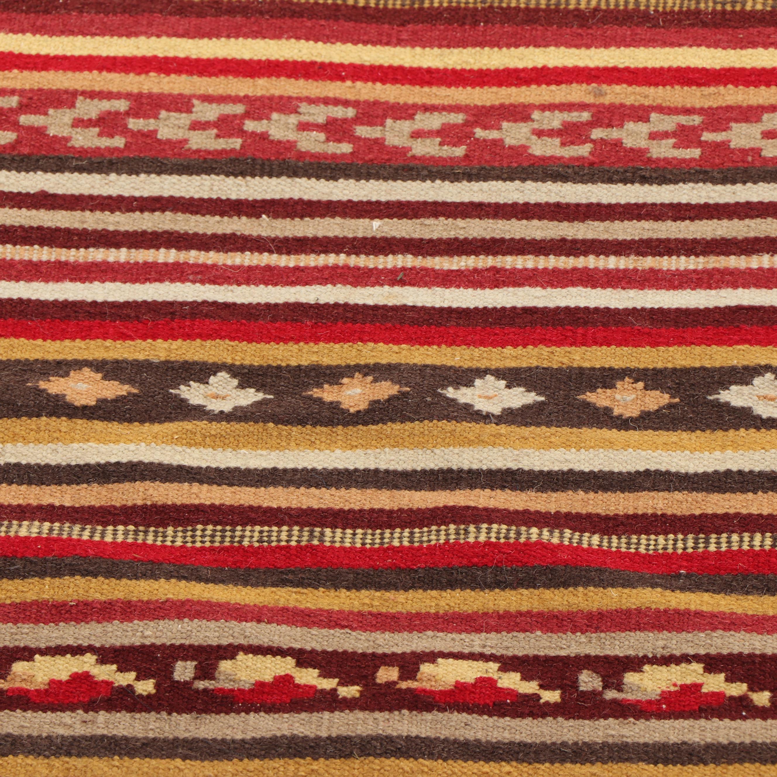 Handwoven Moroccan Wool Kilim