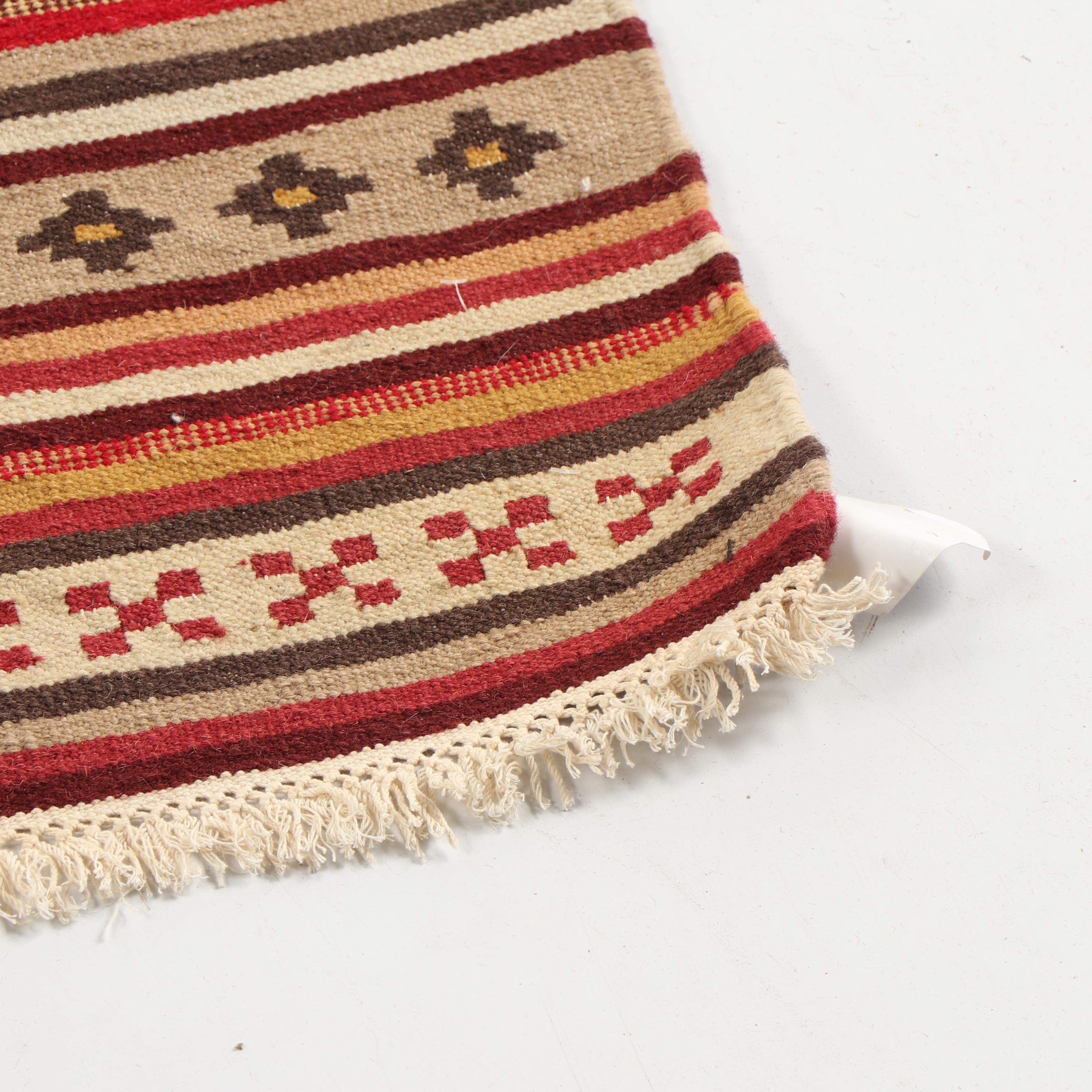 Handwoven Moroccan Wool Kilim
