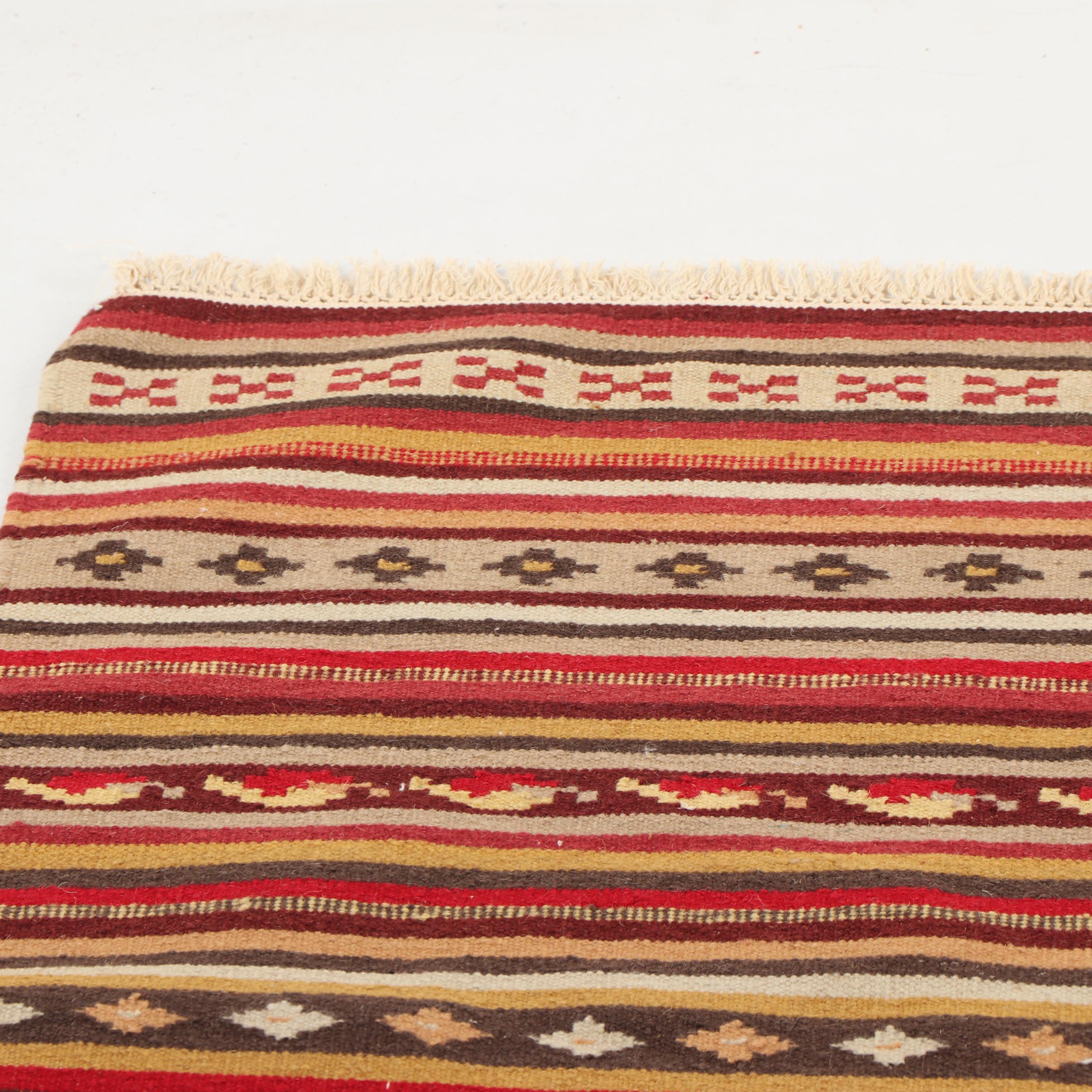 Handwoven Moroccan Wool Kilim