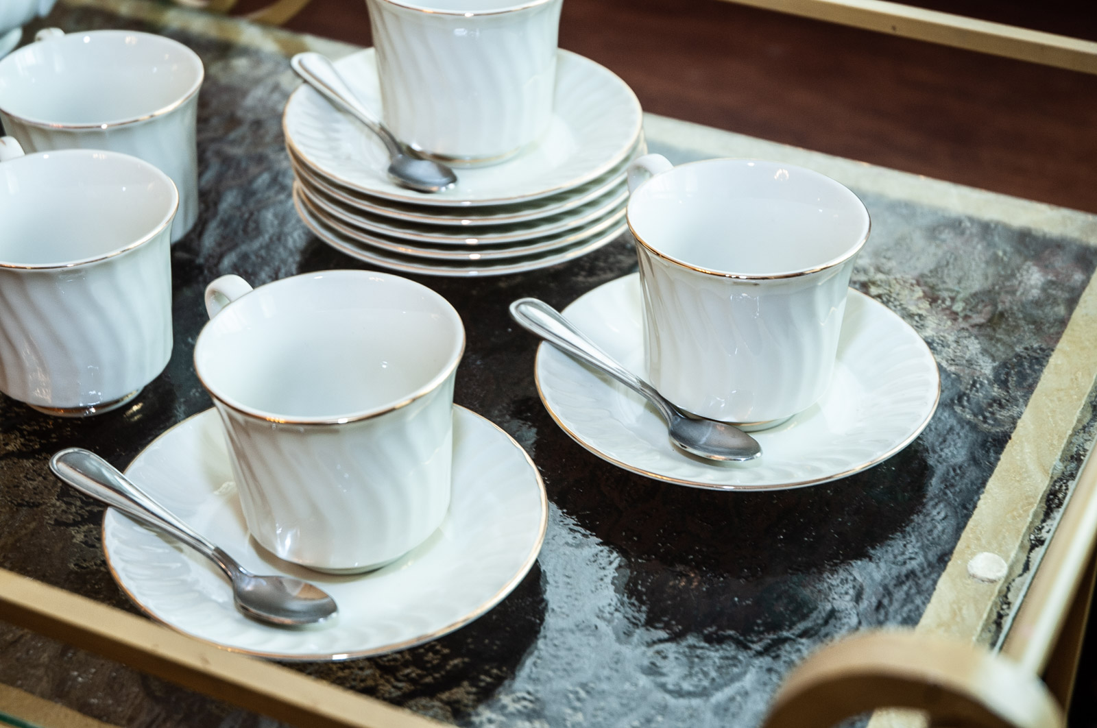 Vintage Wrought Iron Tea Cart