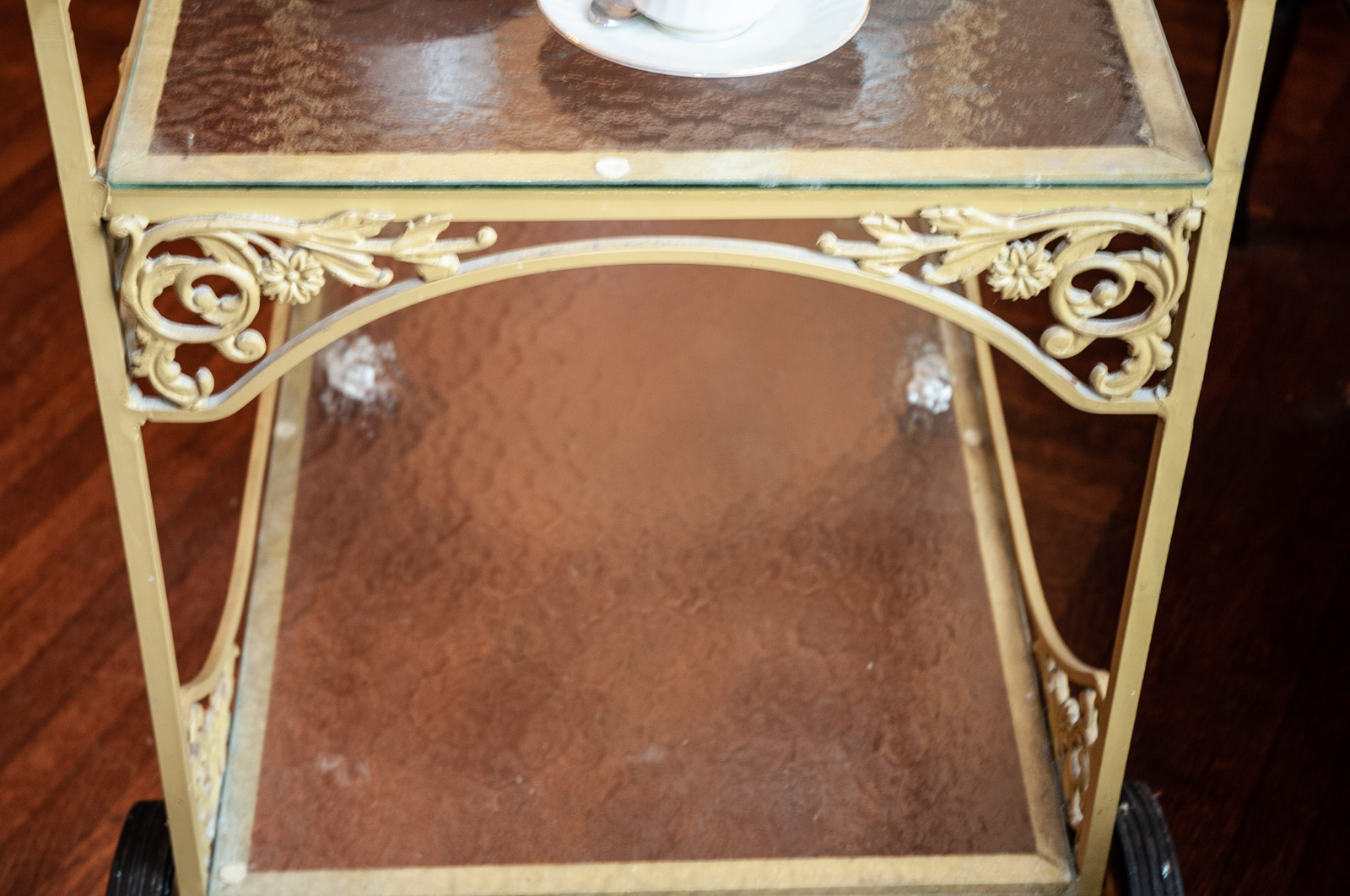 Vintage Wrought Iron Tea Cart