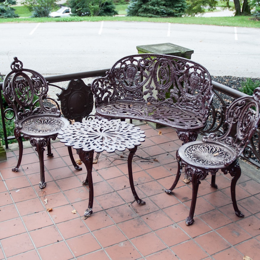 Cast Iron Outdoor Patio Ensemble