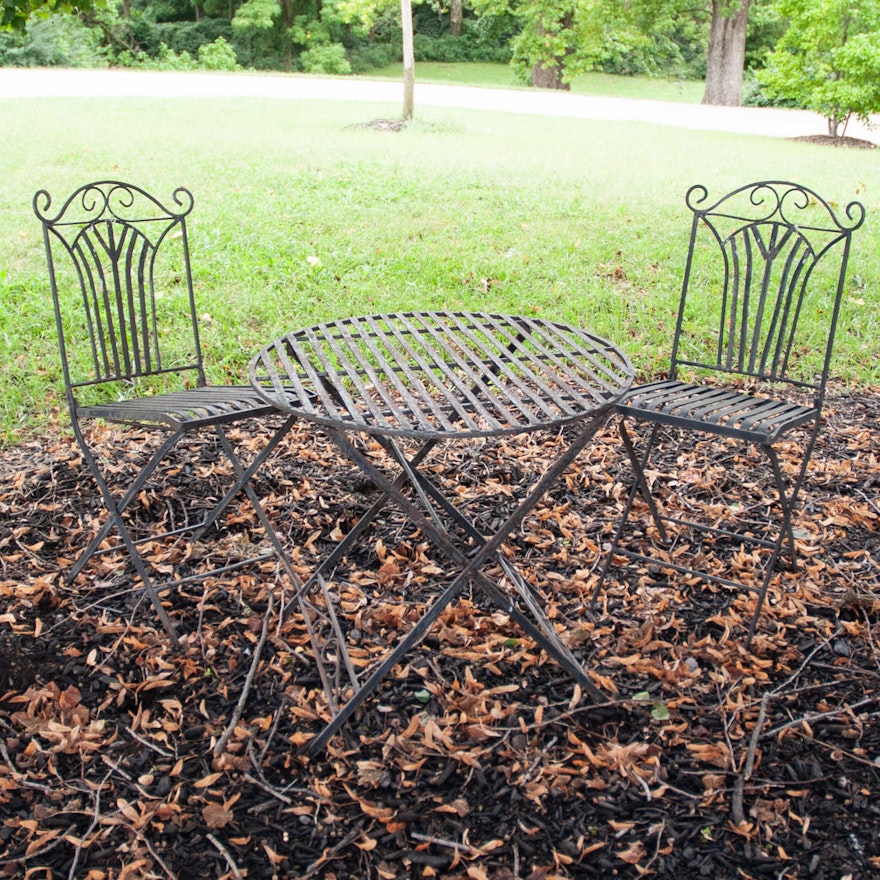 Outdoor Bistro Style Table and Chair Set