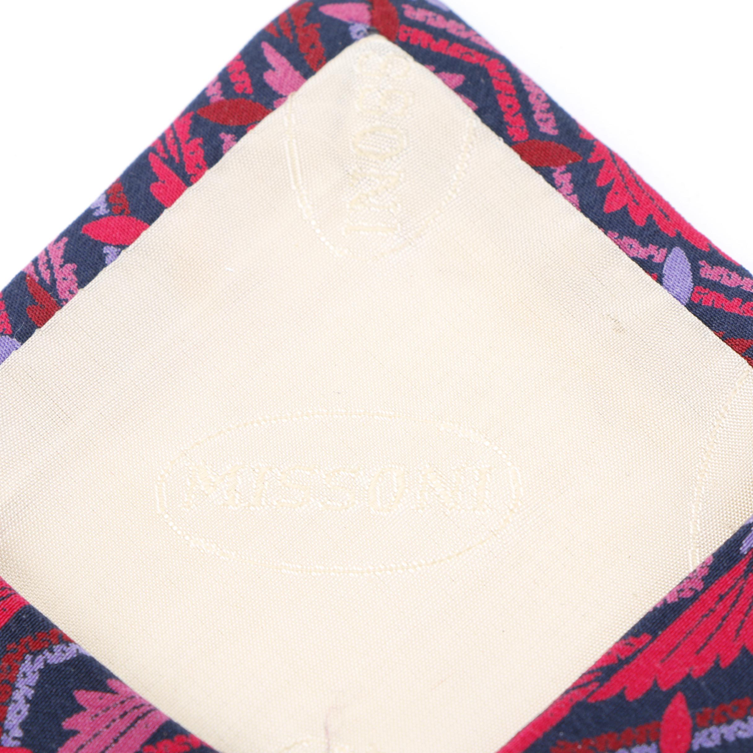 Hermès of Paris and Missoni Orange Label Designer Silk Print Neckties