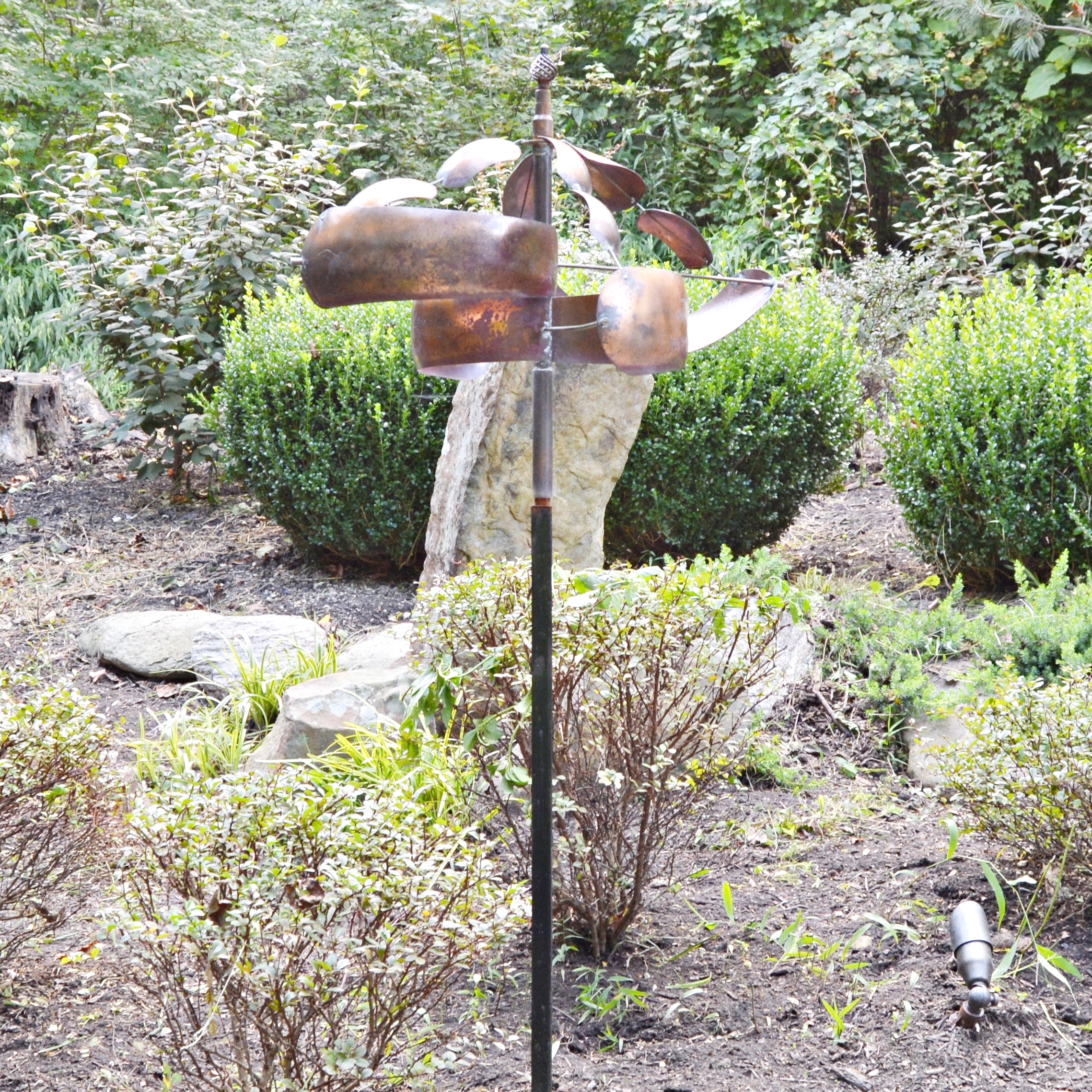 Artisan Copper Garden Wind Sculpture by Don Persinger