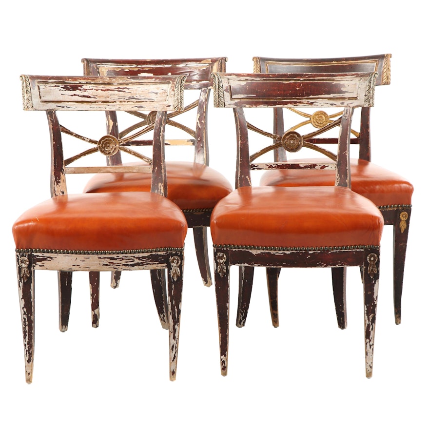 Vintage Neoclassical Style Side Chairs