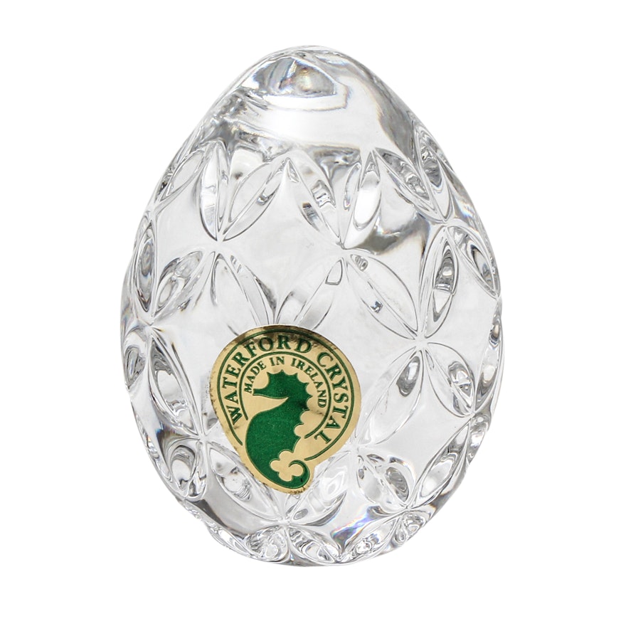 Waterford Crystal Egg Paperweight