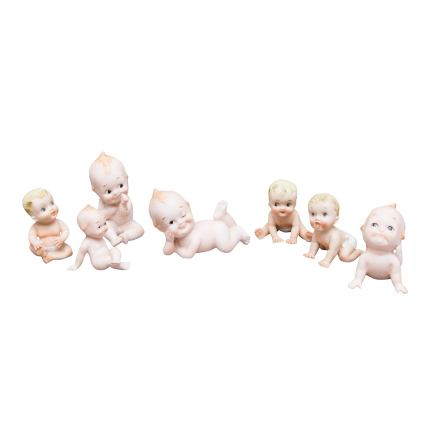Vintage Lefton Kewpie Baby Figurines