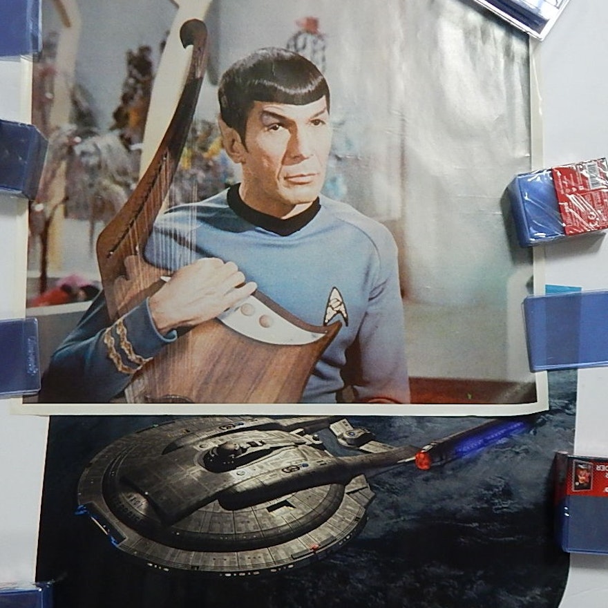 1970s "Star Trek" and "Battlestar Galactica" Posters - Five Lot Count