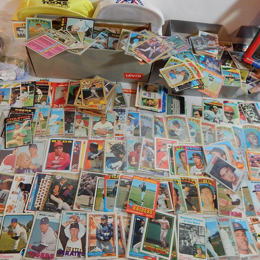 Large Baseball Card Collection with Some Football and Basketball - Over 1000