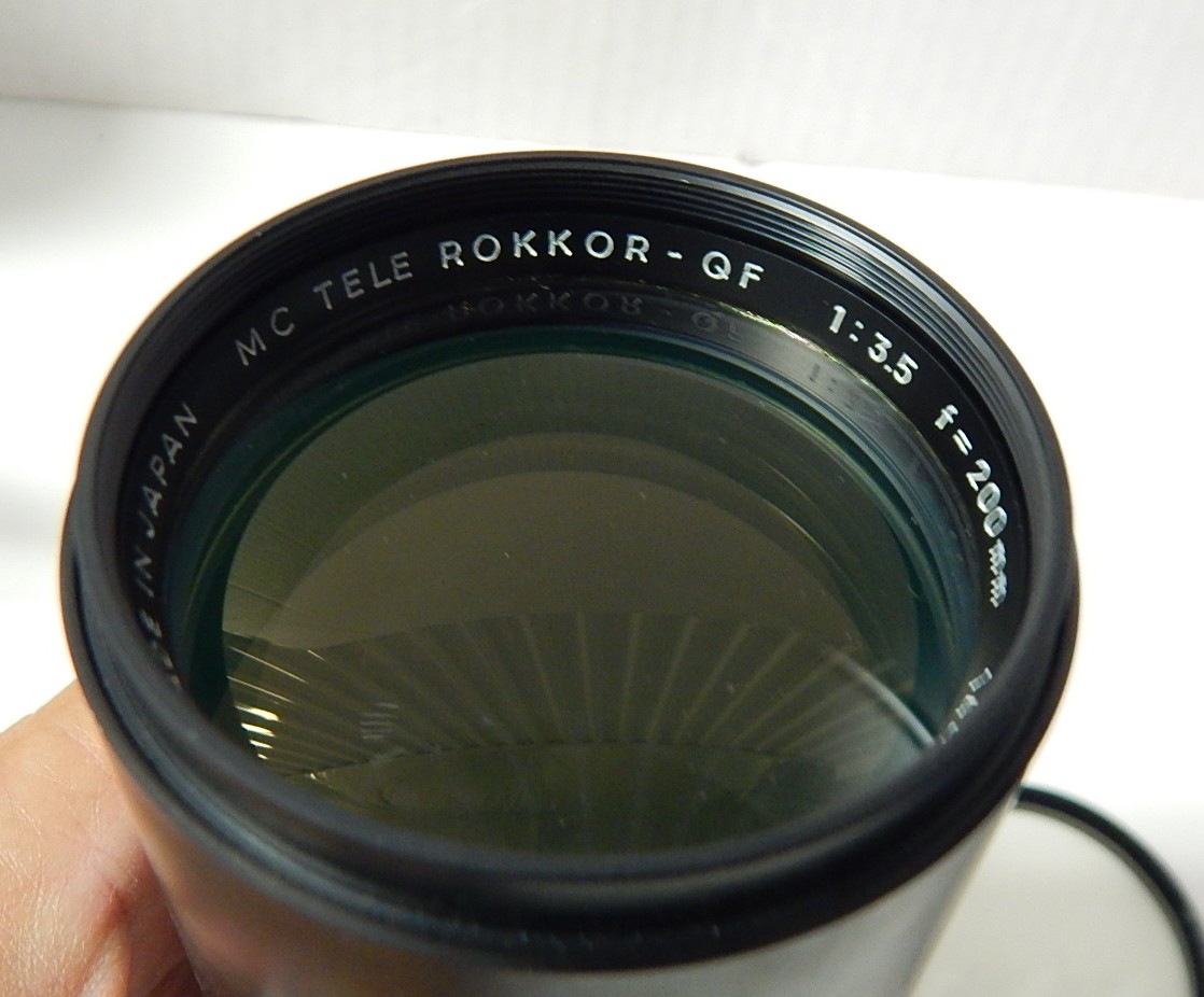 Minolta Telephoto 200M Lens and Vivitar Haze Filter