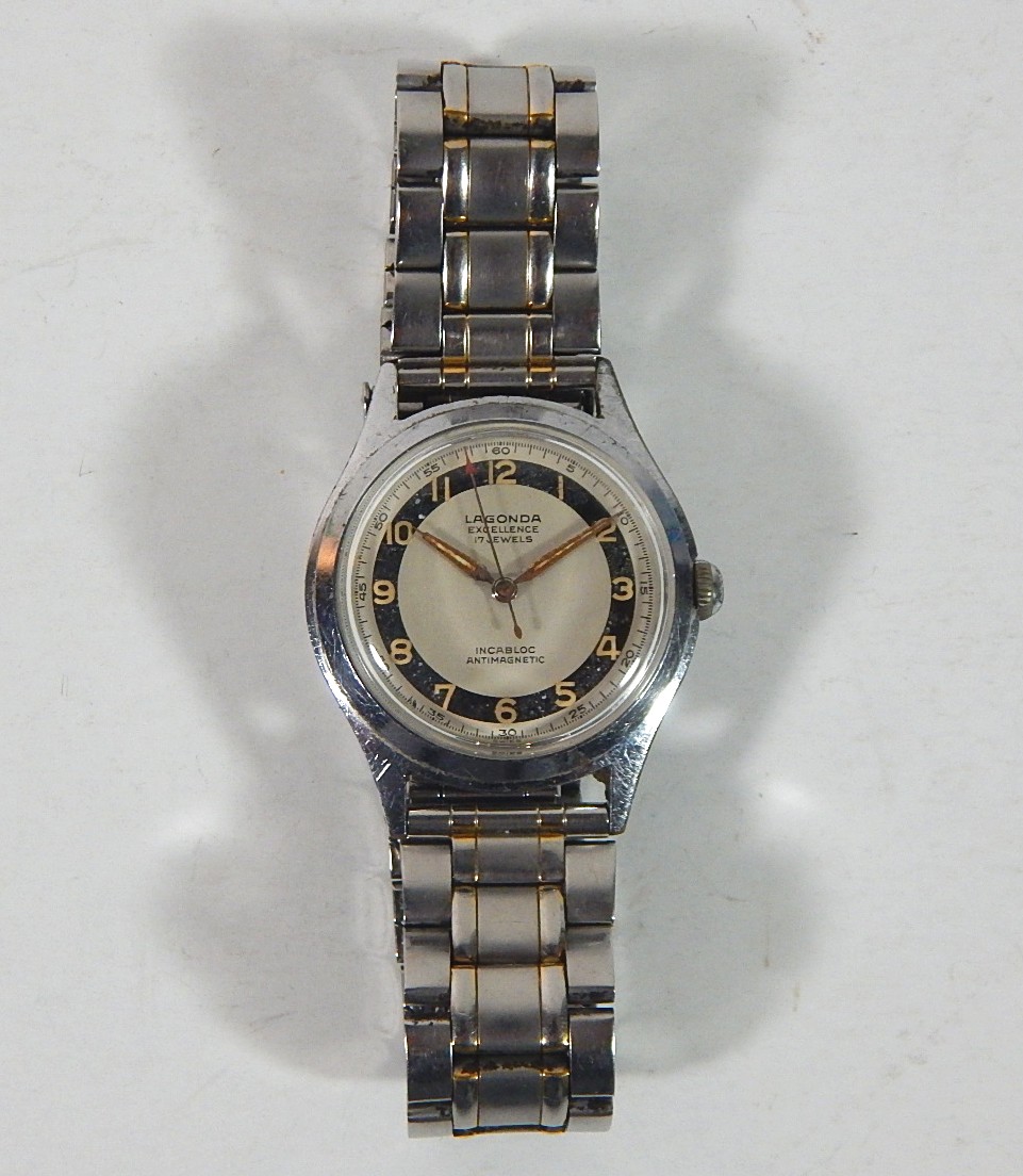 Lagonda Excellence 17 Jewel Incabloc Swiss Watch