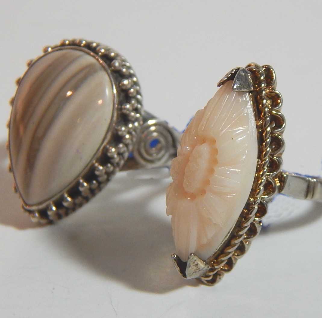 Two Sterling Silver Rings