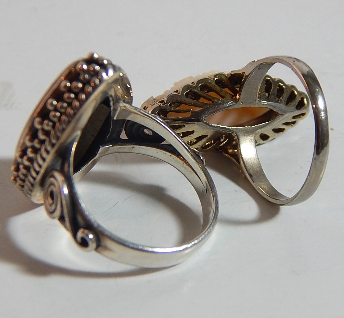 Two Sterling Silver Rings
