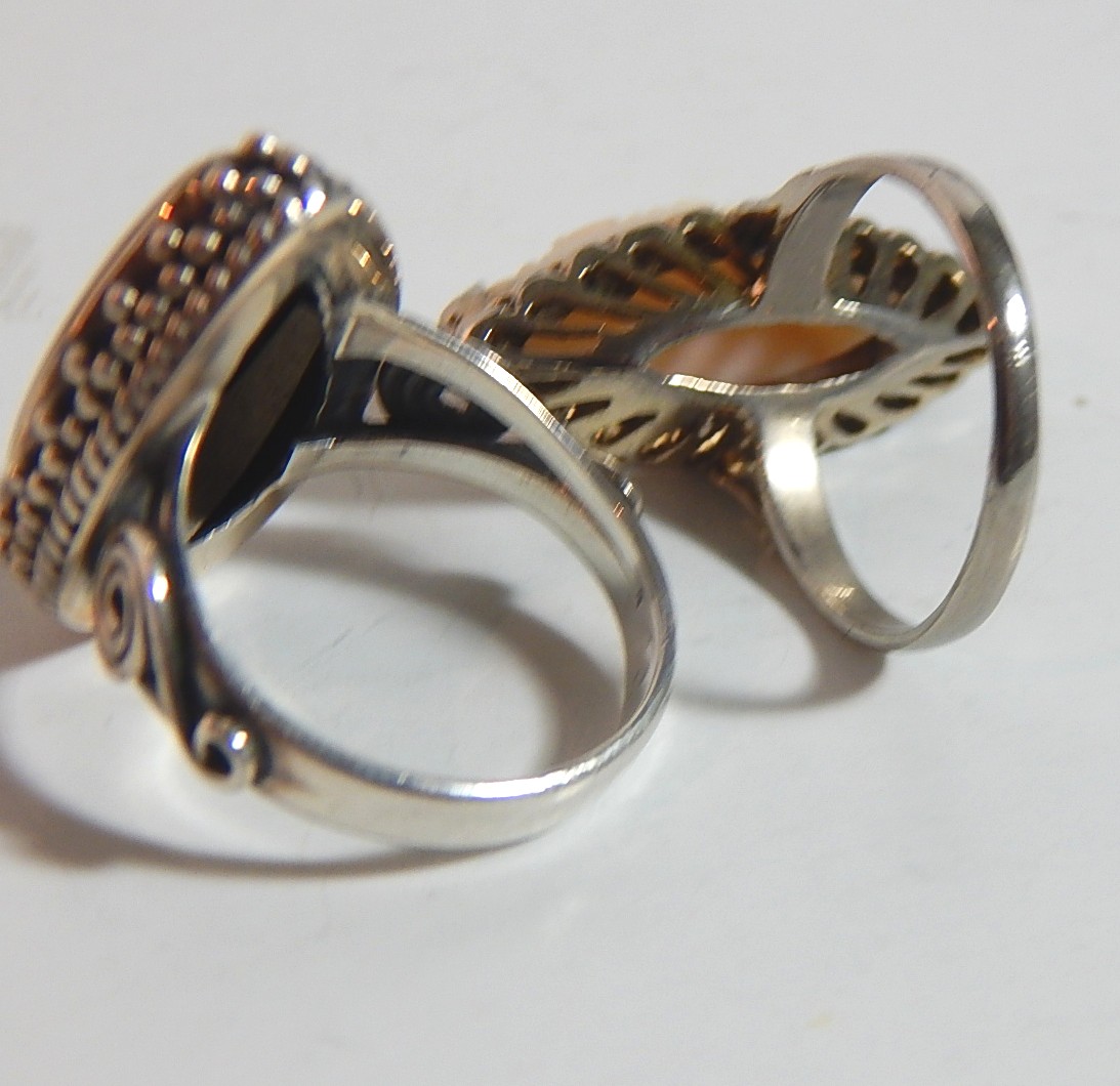 Two Sterling Silver Rings
