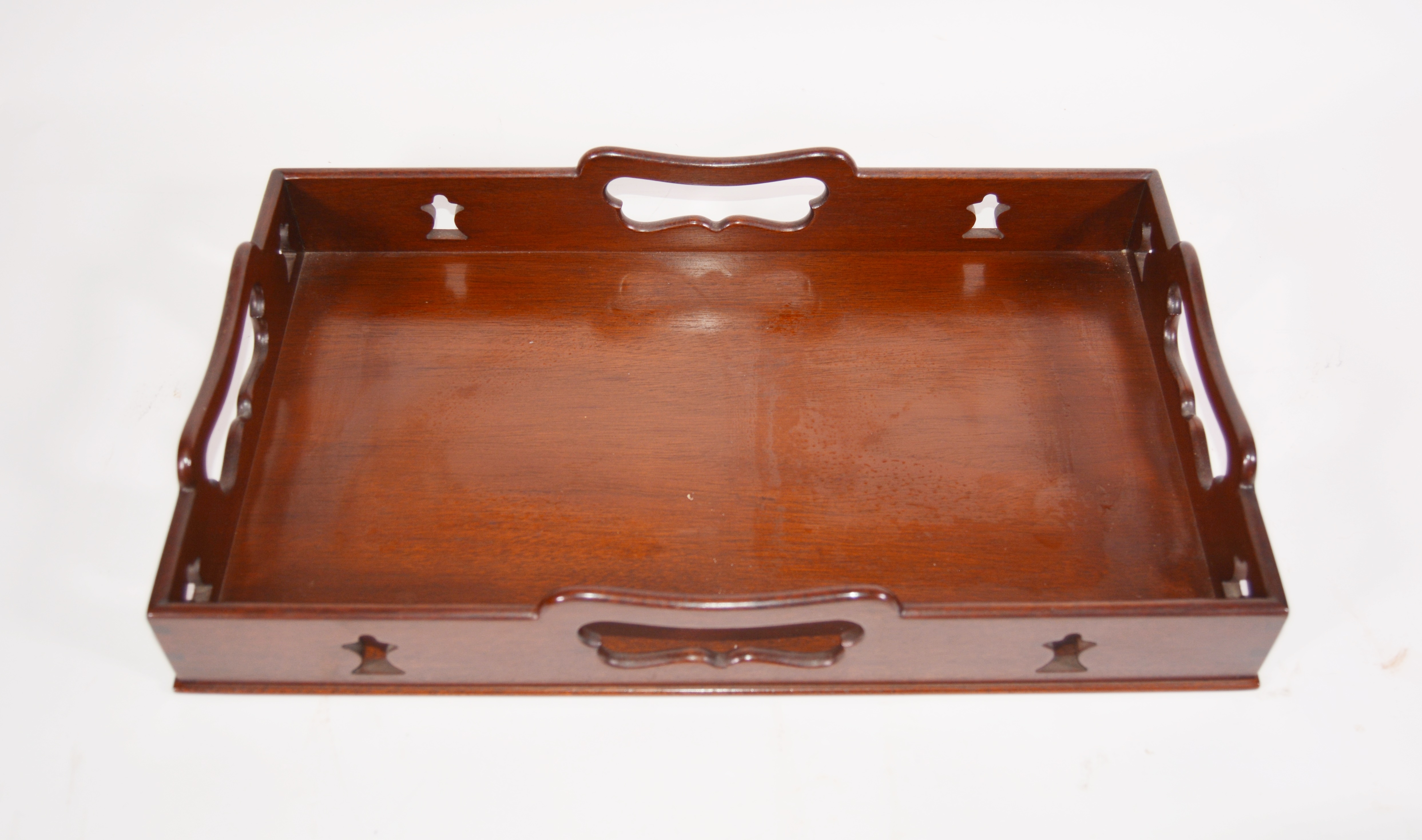 Colonial Williamsburg Reproduction Royal Leerdam Decanters and Wooden Tray