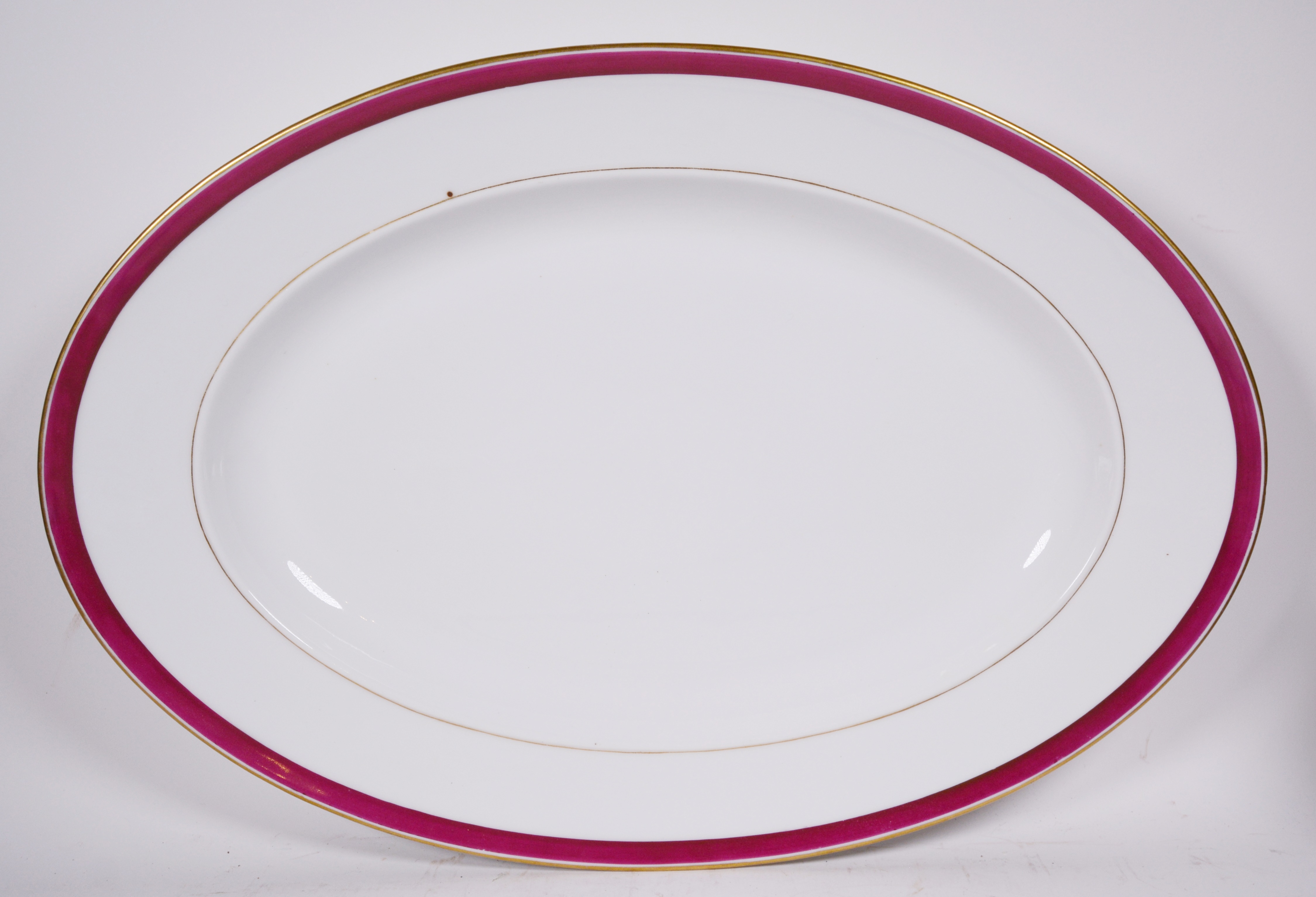 Adams "Tea Leaf Copper" Ironstone Vegetable Bowl and Other Ironstone Platter