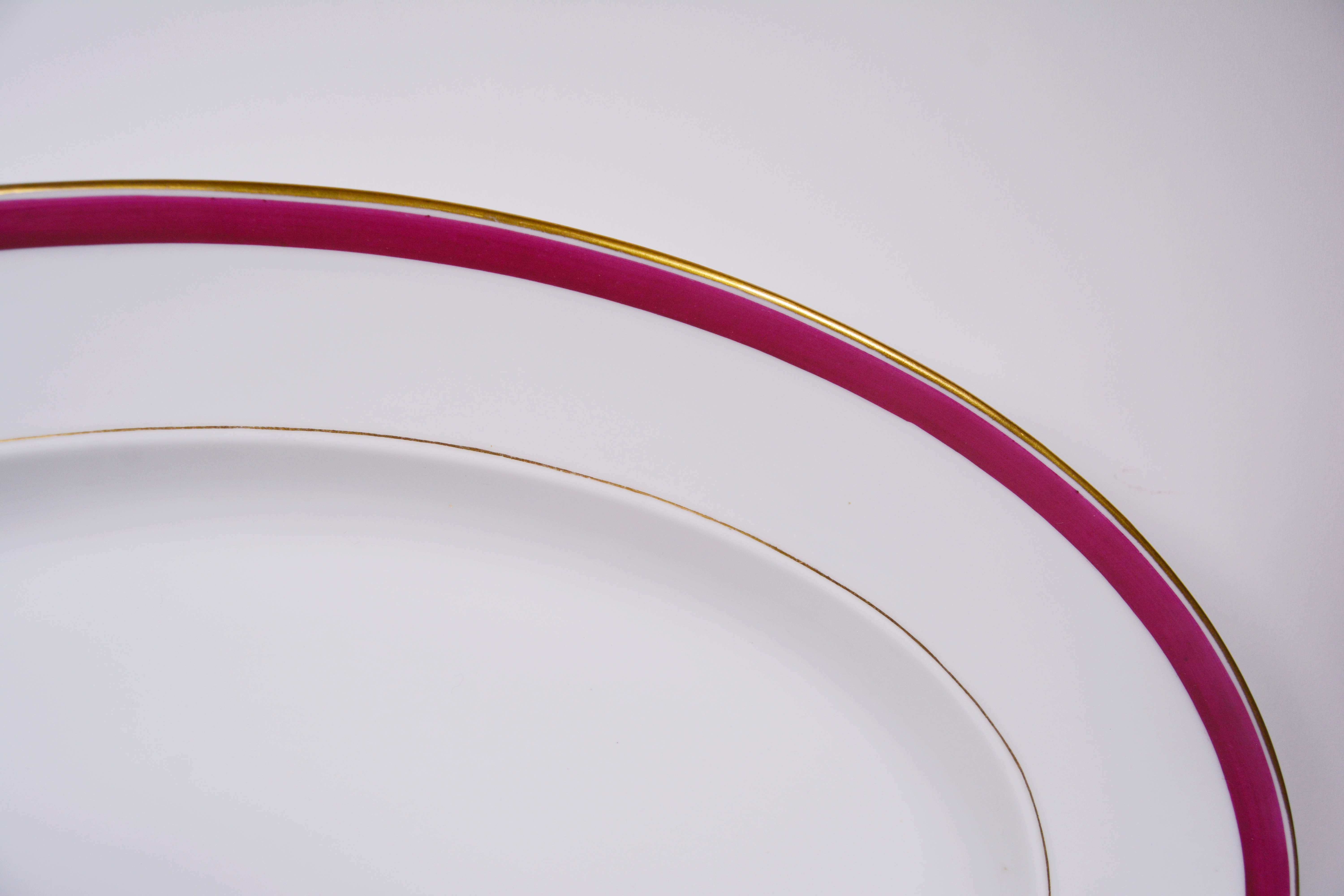 Adams "Tea Leaf Copper" Ironstone Vegetable Bowl and Other Ironstone Platter